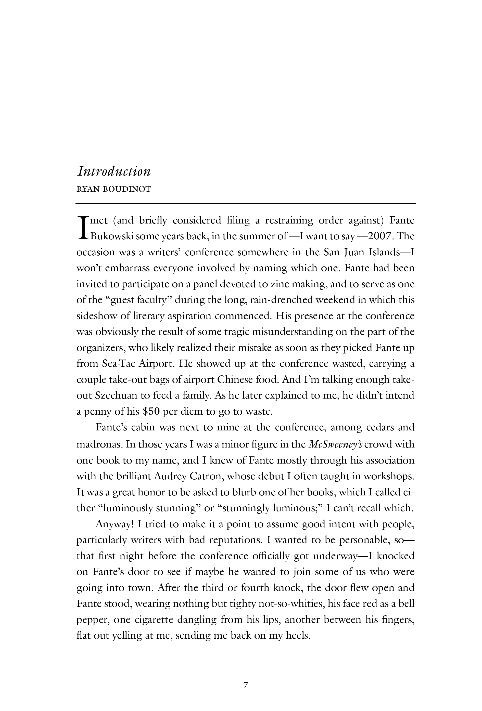 Read online The Complete Works of Fante Bukowski comic -  Issue # TPB (Part 1) - 7