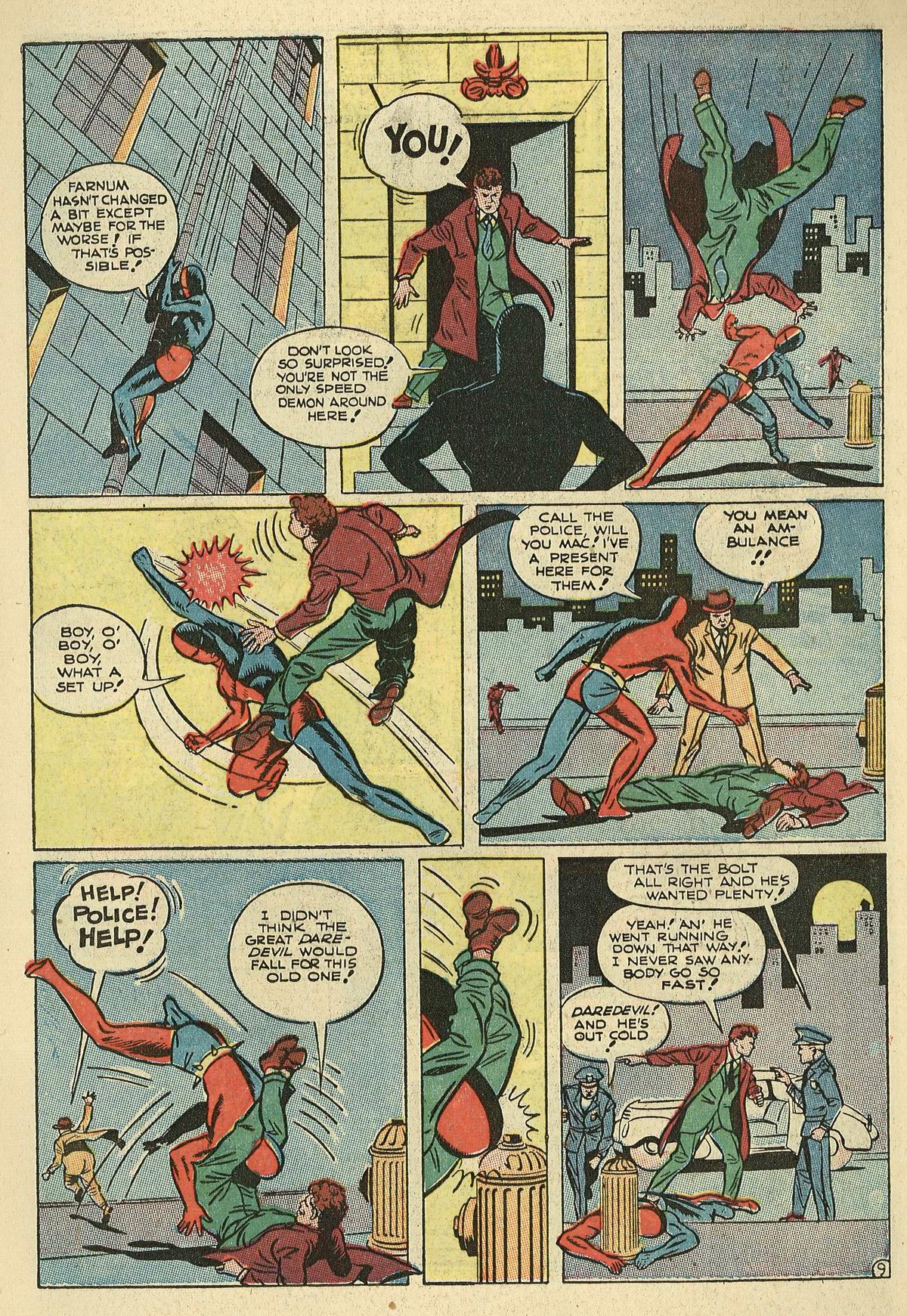 Read online Daredevil (1941) comic -  Issue #9 - 10