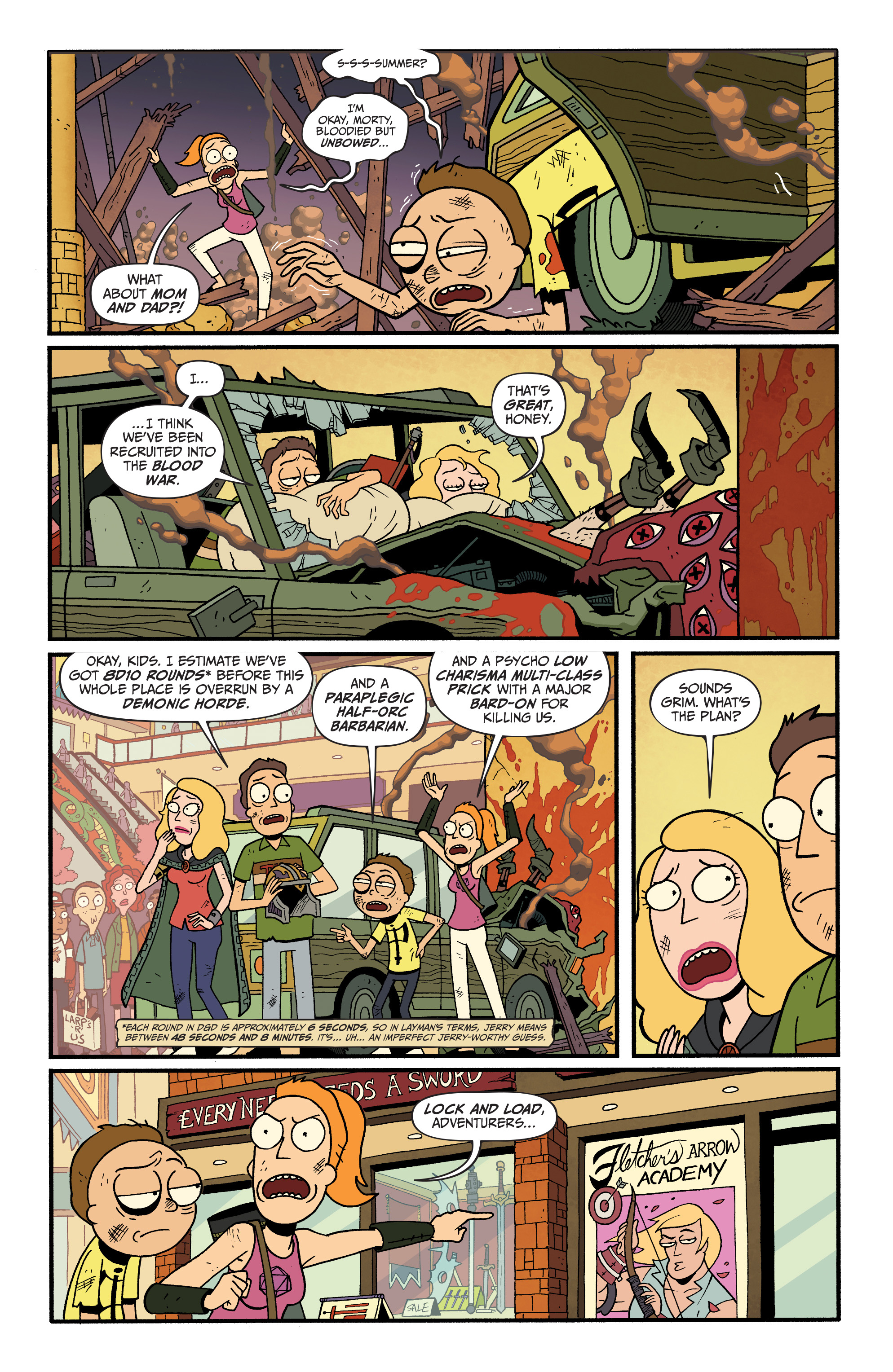 Read online Rick and Morty vs. Dungeons & Dragons II: Painscape comic -  Issue #3 - 13