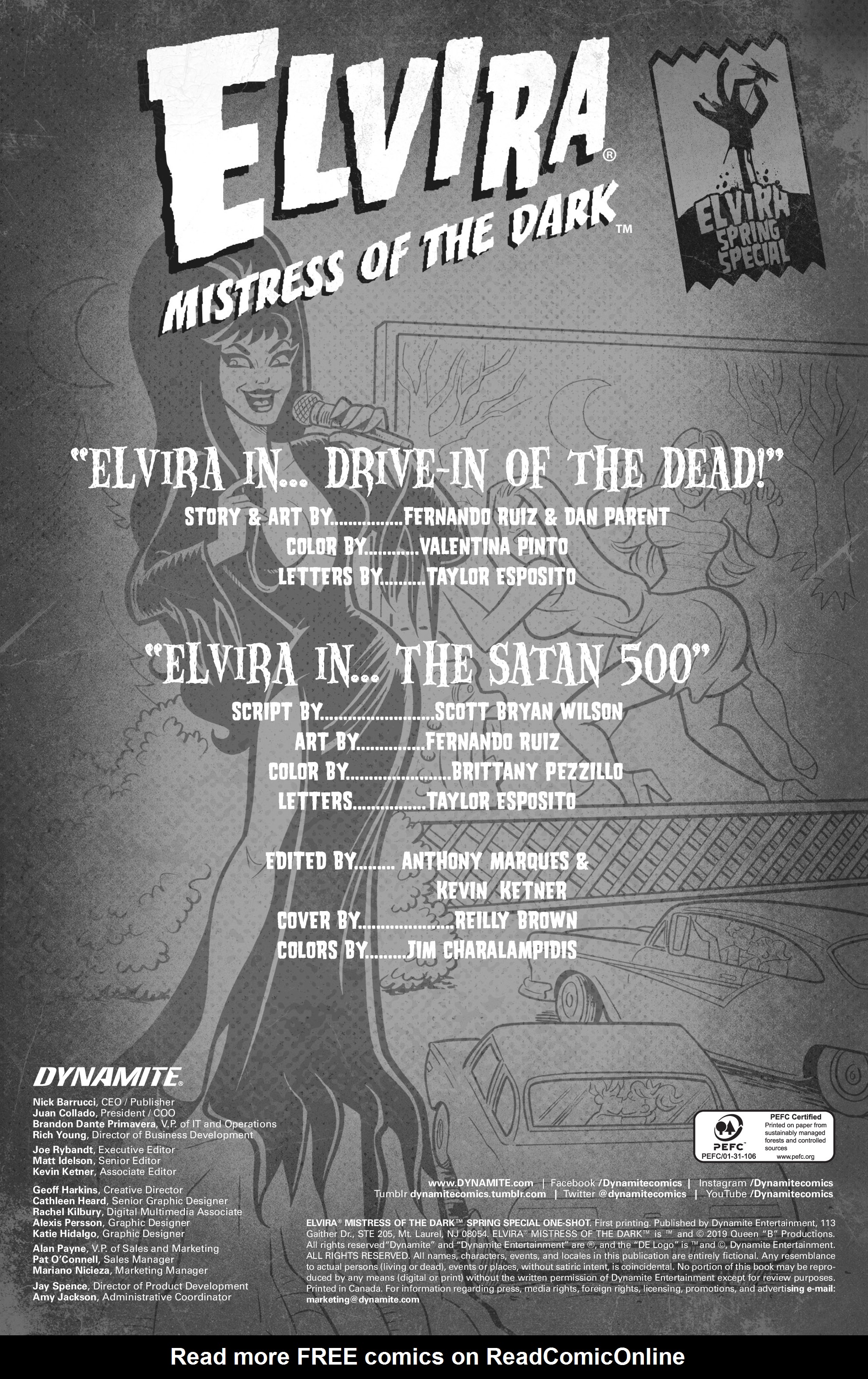 Elvira Mistress Of The Dark Spring Special Full Viewcomic Reading Comics Online For Free 2019