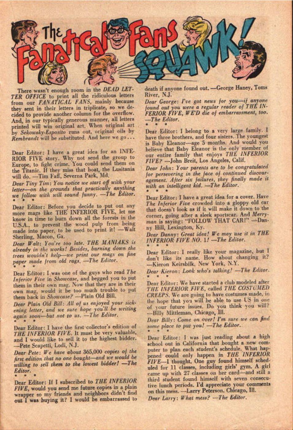 Read online The Inferior Five comic -  Issue #2 - 15