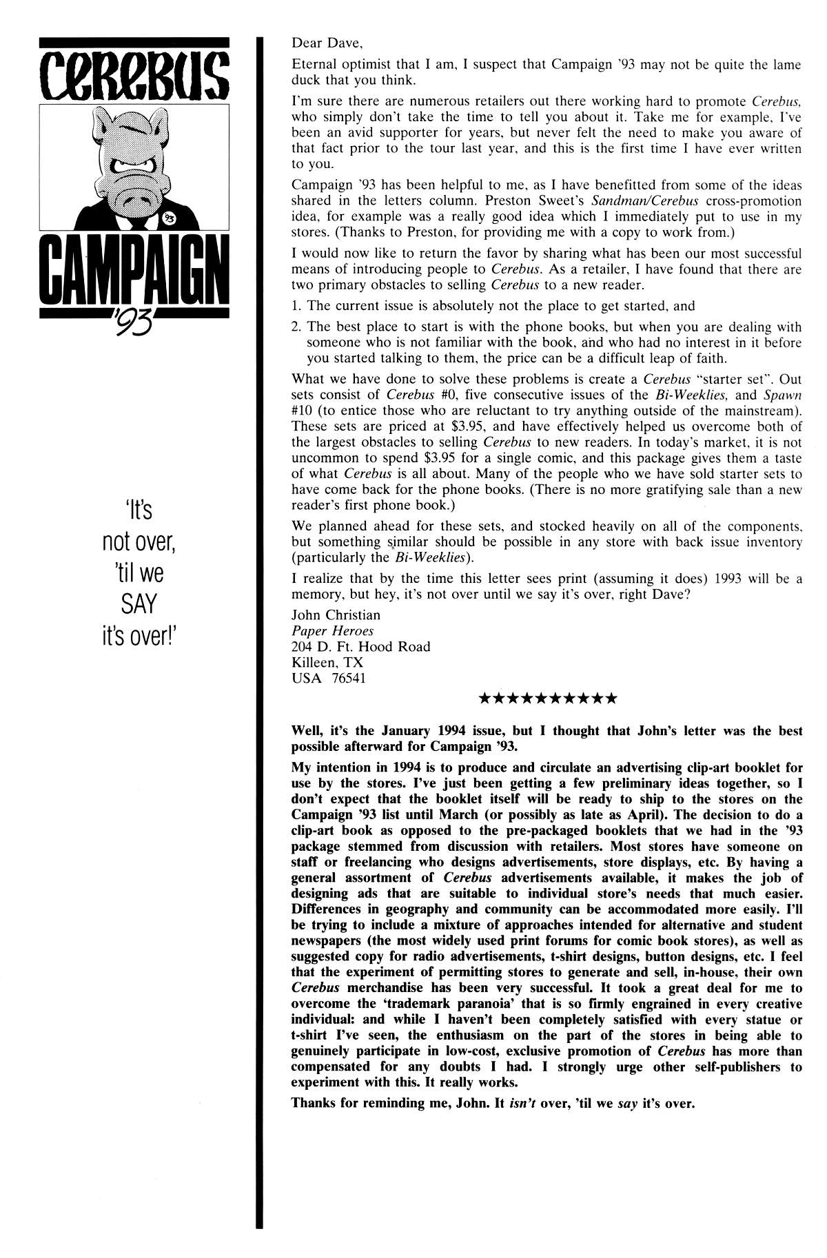 Read online Cerebus comic -  Issue #178 - 22