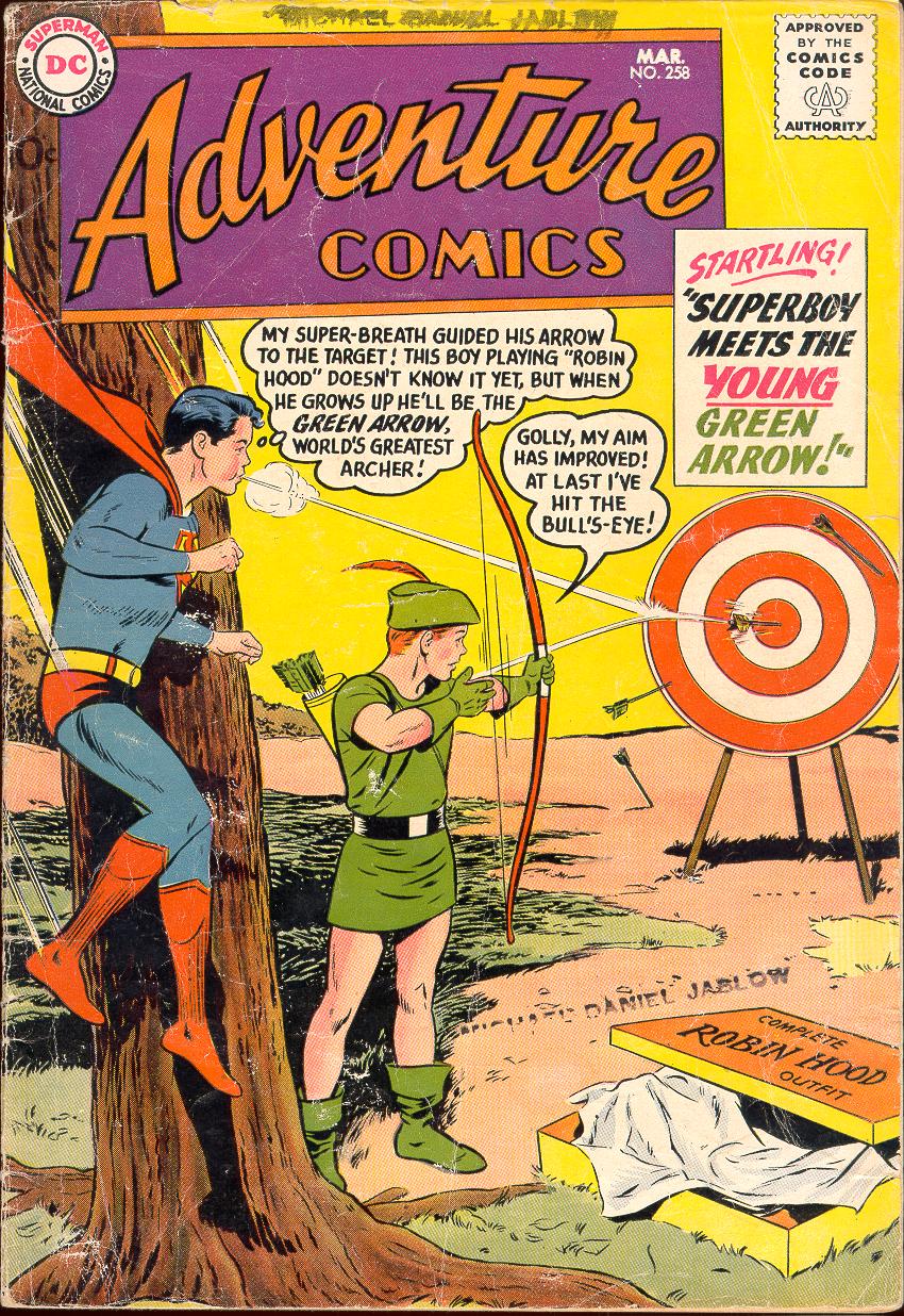 Read online Adventure Comics (1938) comic -  Issue #258 - 1