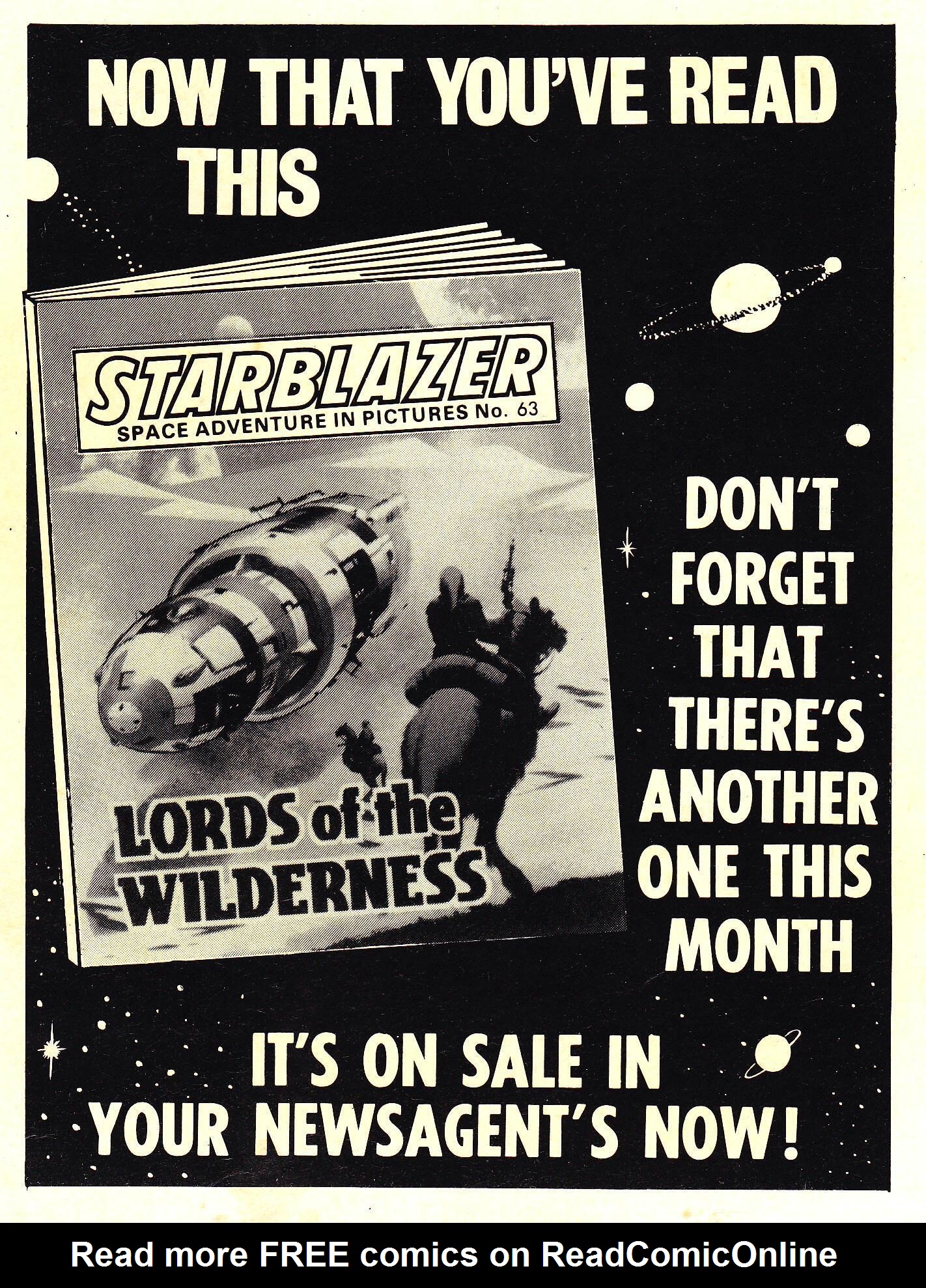 Read online Starblazer comic -  Issue #62 - 67