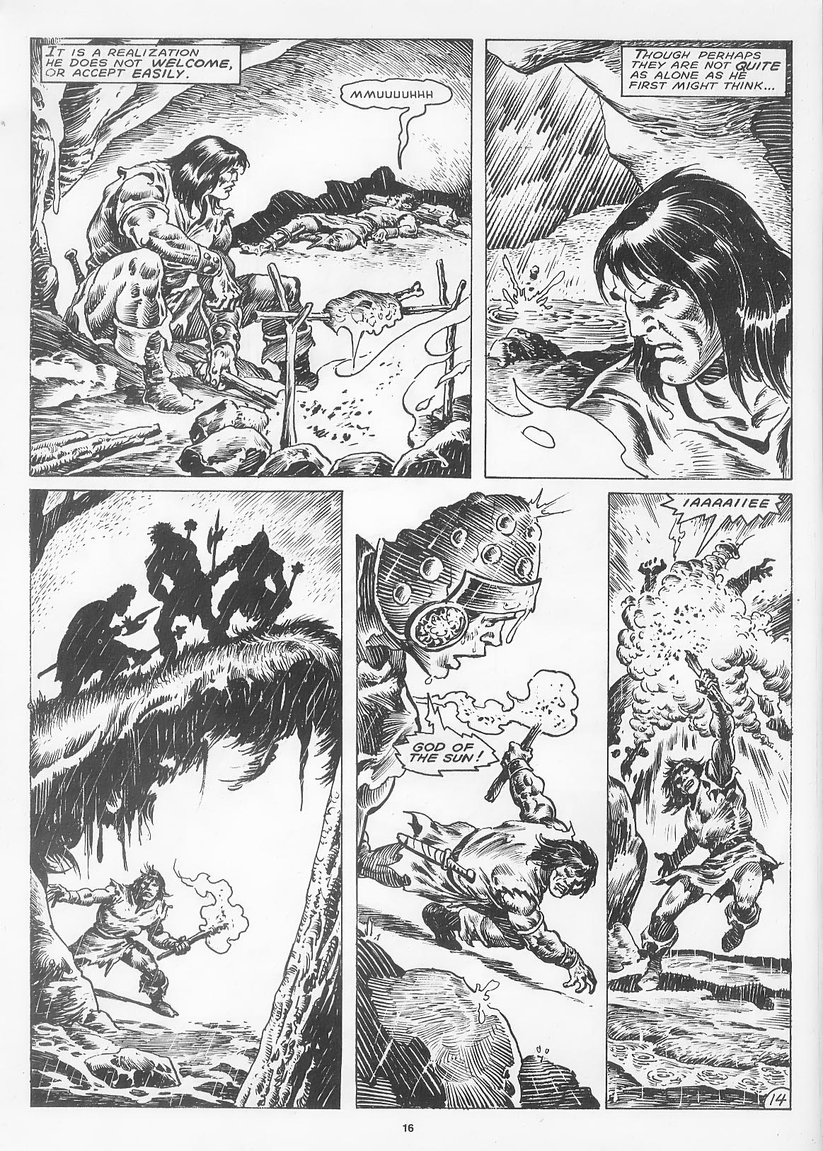 Read online The Savage Sword Of Conan comic -  Issue #166 - 18