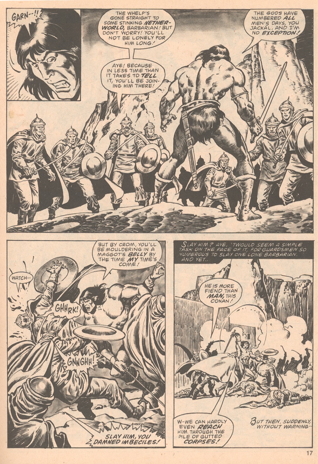 Read online The Savage Sword Of Conan comic -  Issue #63 - 17