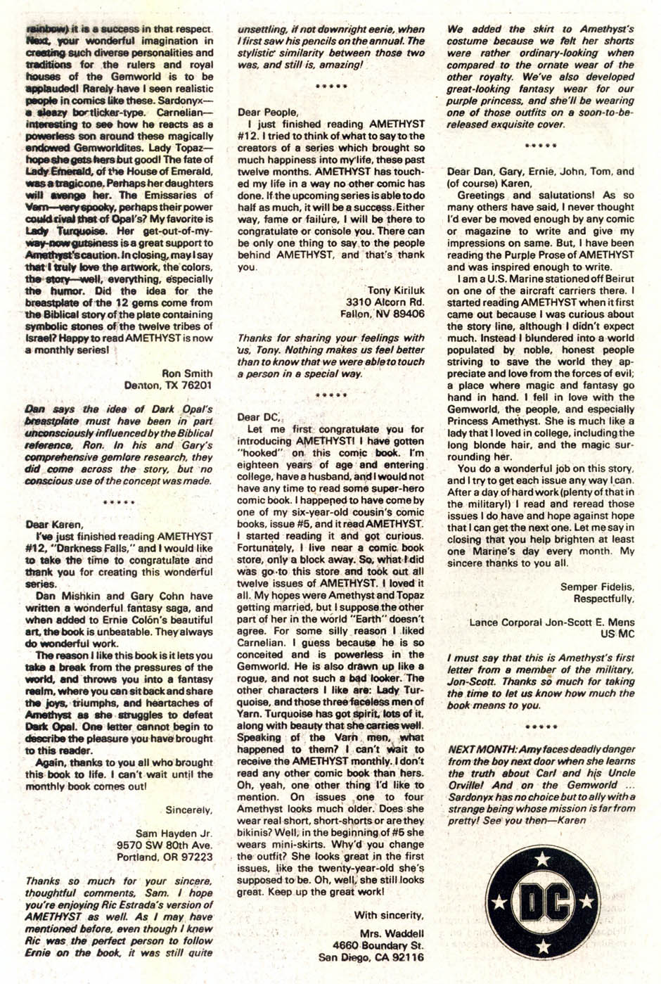 Read online Amethyst (1985) comic -  Issue #3 - 26