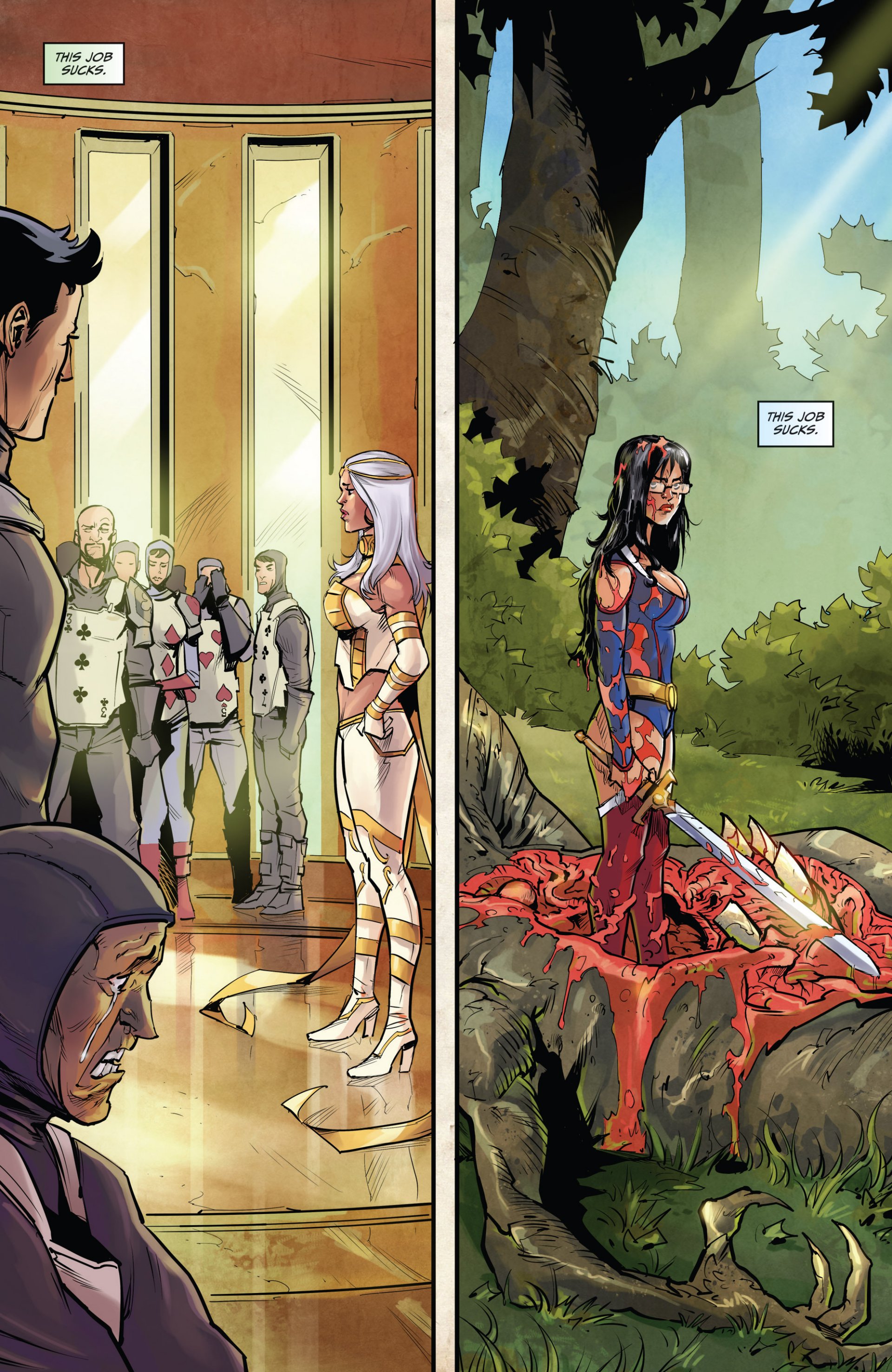 Read online Grimm Fairy Tales vs. Wonderland comic -  Issue #1 - 5