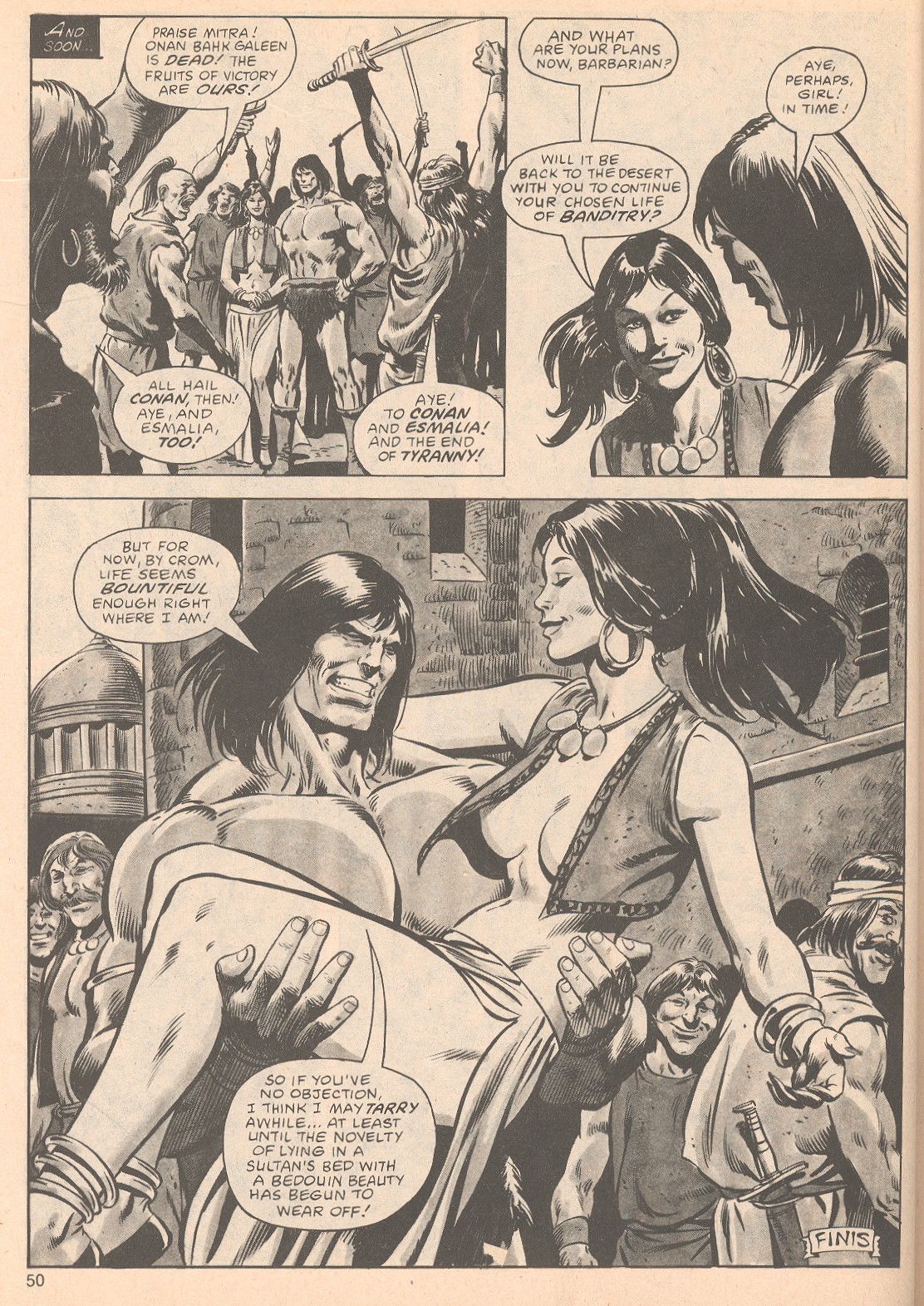 Read online The Savage Sword Of Conan comic -  Issue #63 - 50
