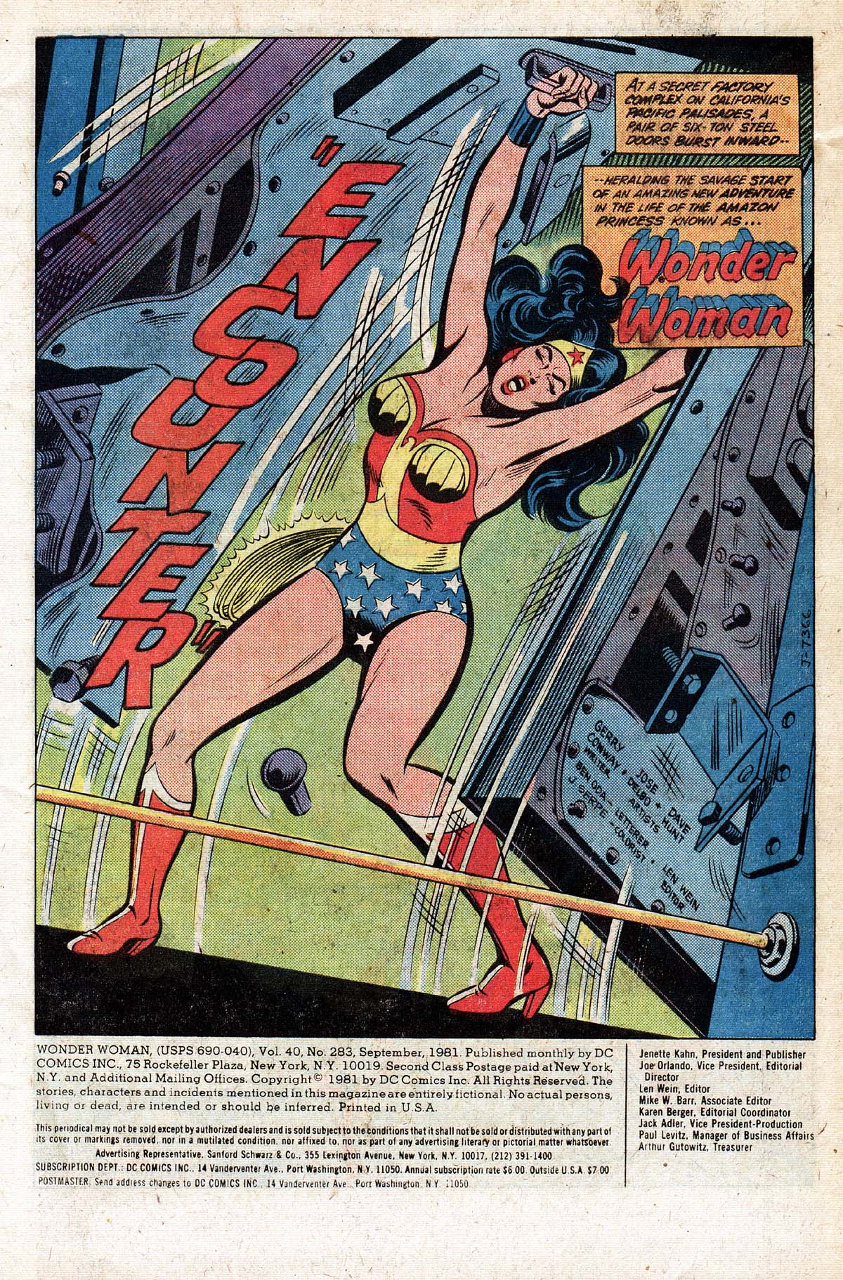 Read online Wonder Woman (1942) comic -  Issue #283 - 2