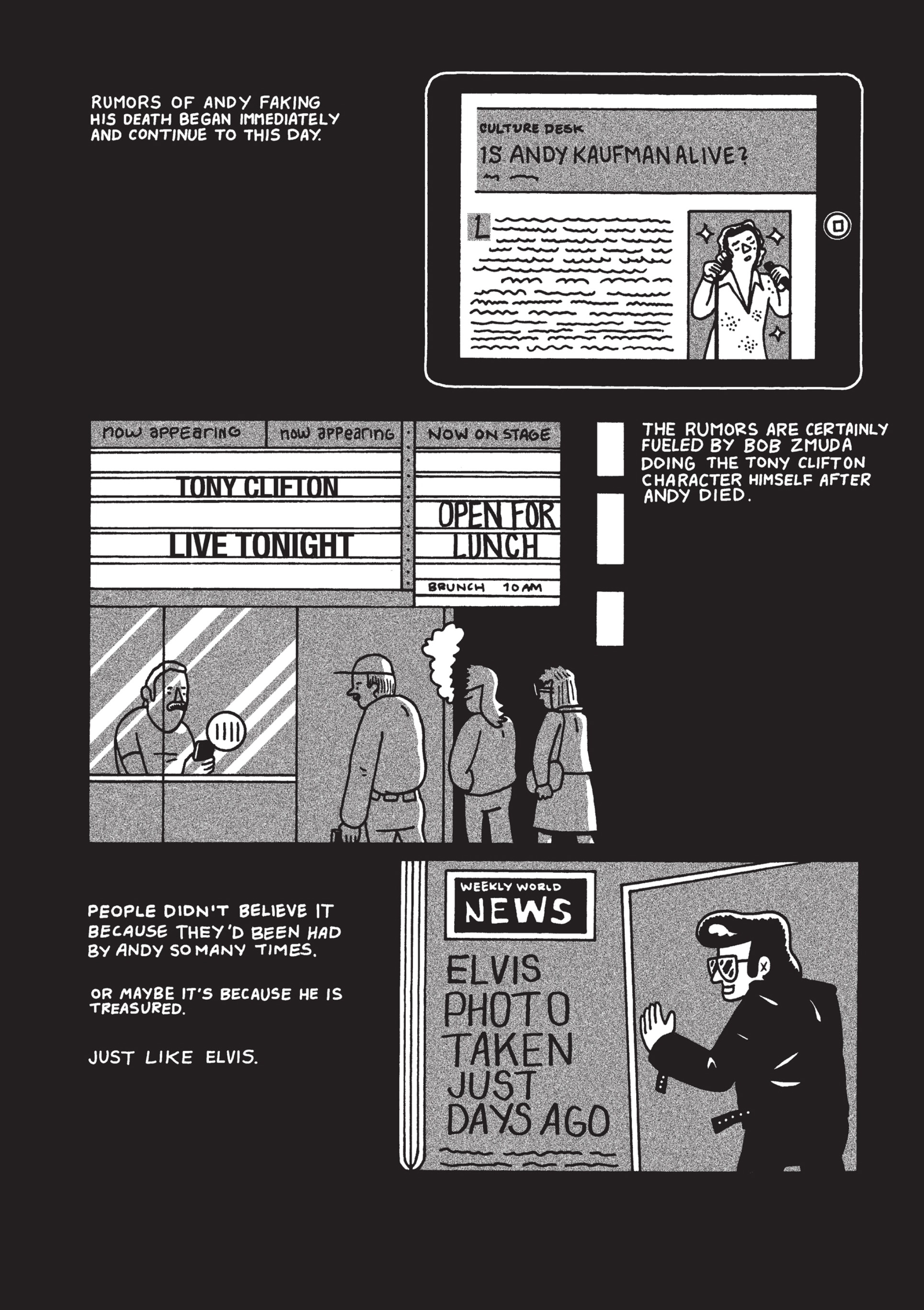 Read online Is This Guy For Real?: The Unbelievable Andy Kaufman comic -  Issue # TPB (Part 3) - 54
