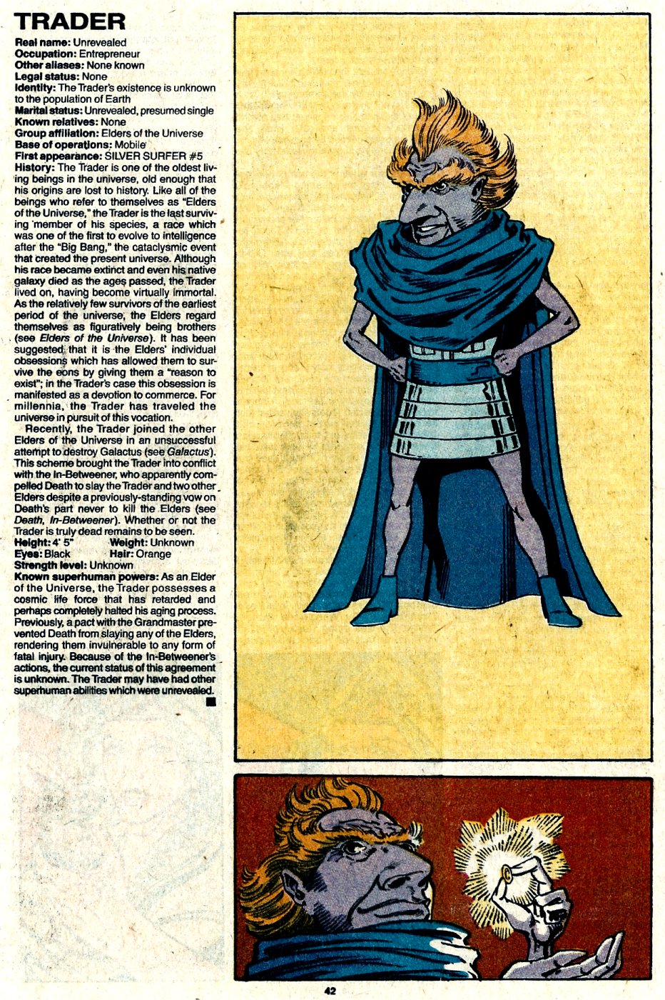 Read online The Official Handbook of the Marvel Universe: Update '89 comic -  Issue #7 - 44