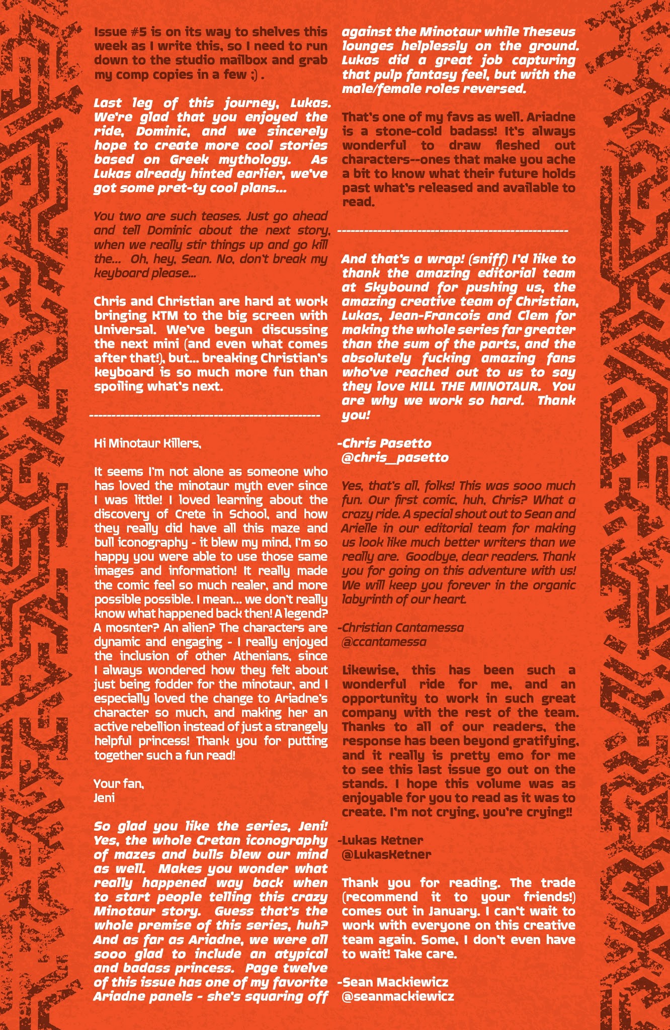 Read online Kill the Minotaur comic -  Issue #6 - 33