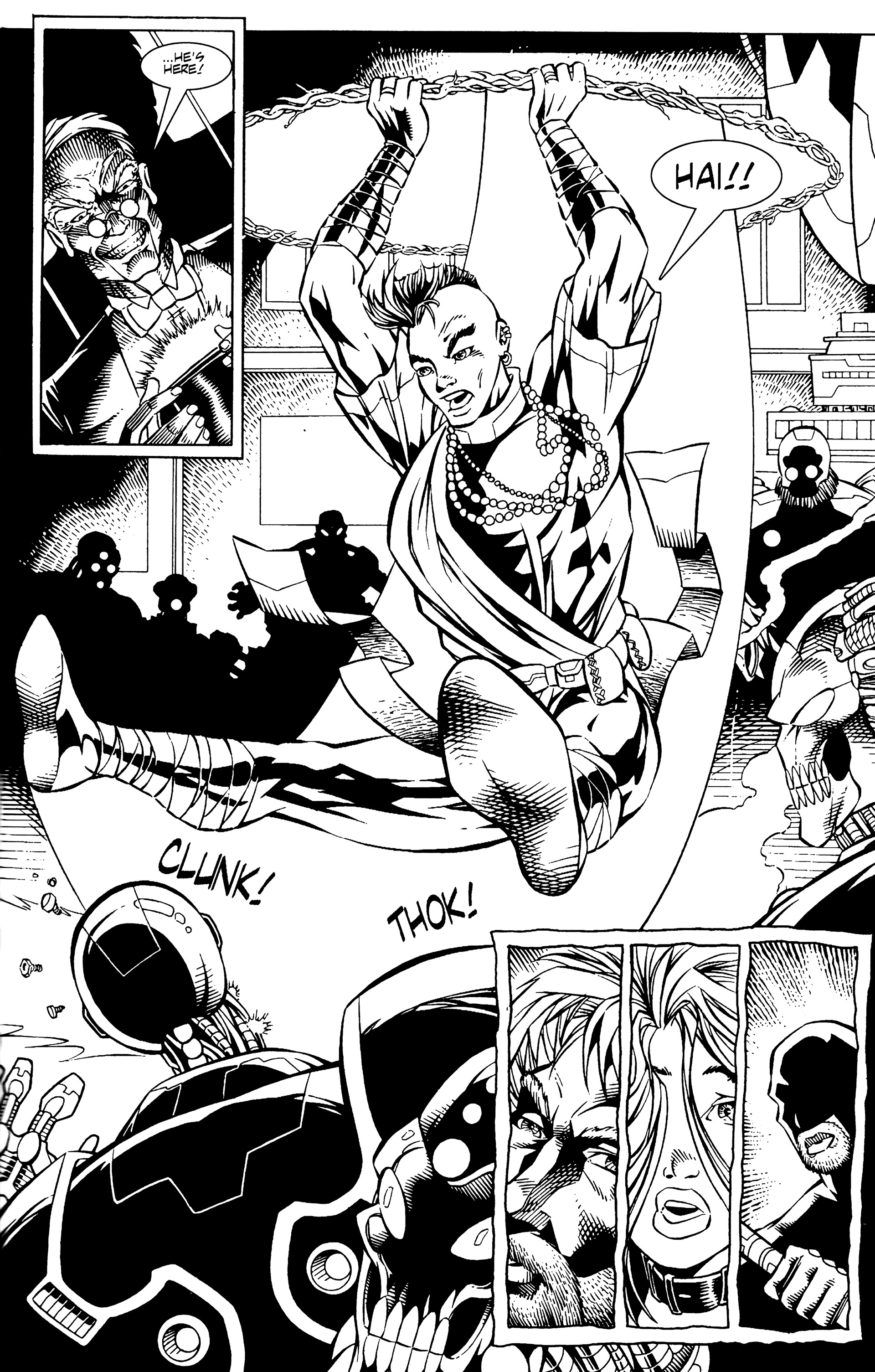 Read online Warrior Nun: Black & White comic -  Issue #9 - 17