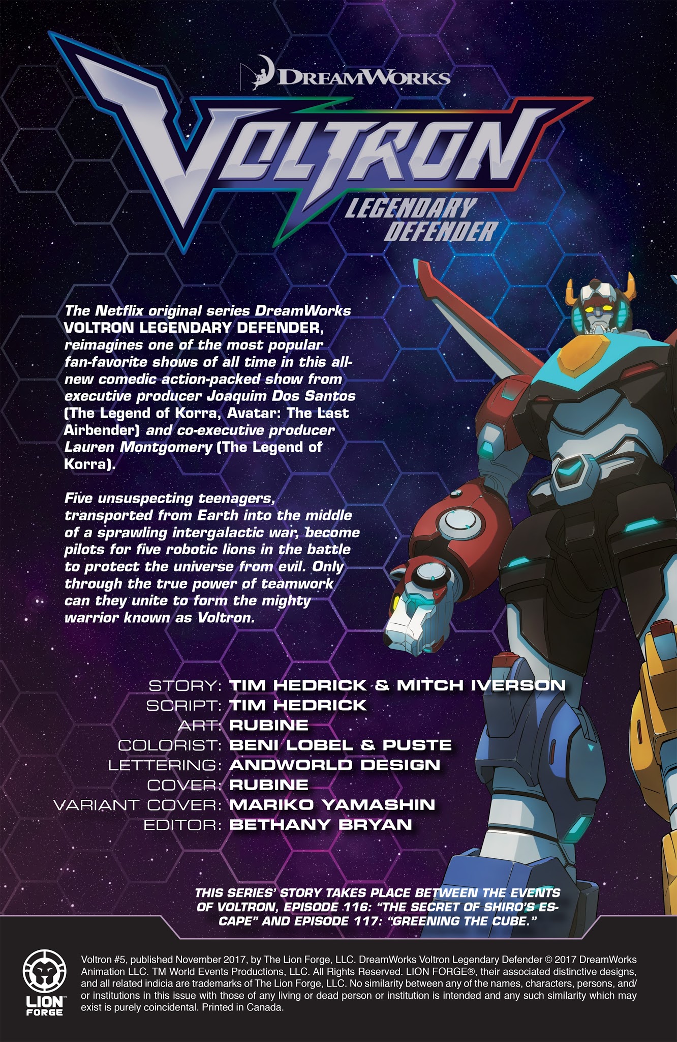 Read online Voltron Legendary Defender (2017) comic -  Issue #5 - 2