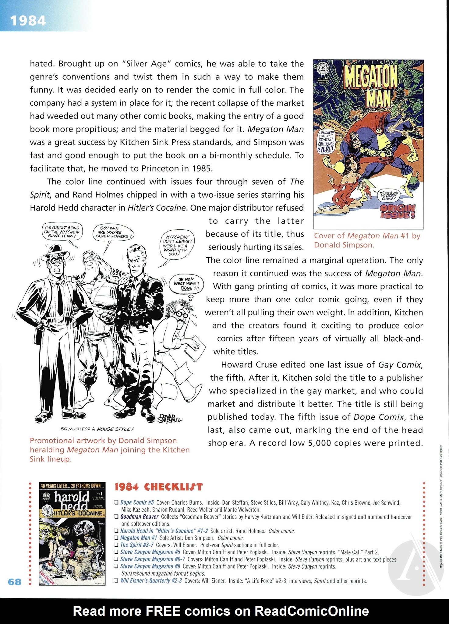 Read online Kitchen Sink Press: The First 25 Years comic -  Issue # TPB - 70