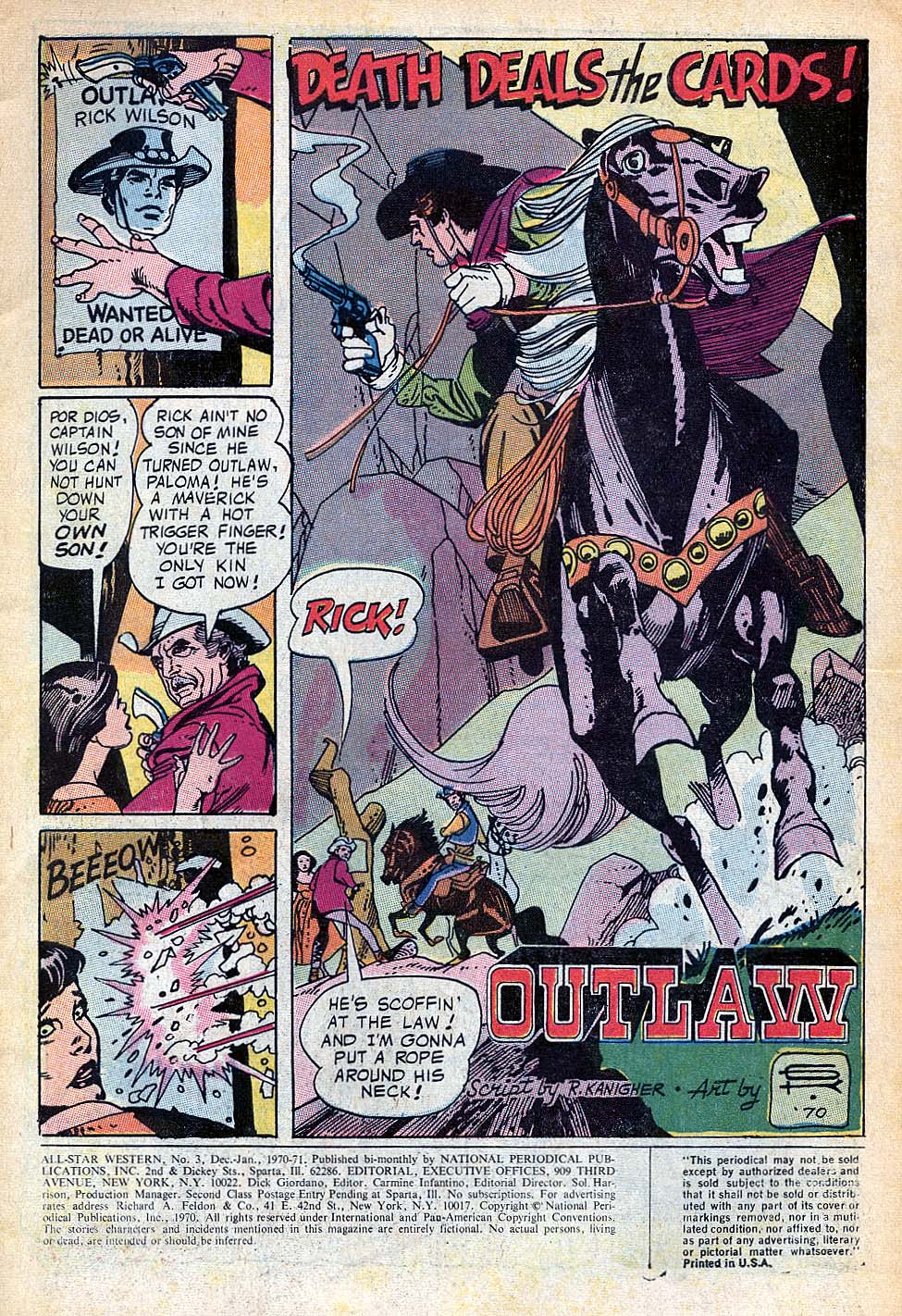 Read online All-Star Western (1970) comic -  Issue #3 - 2