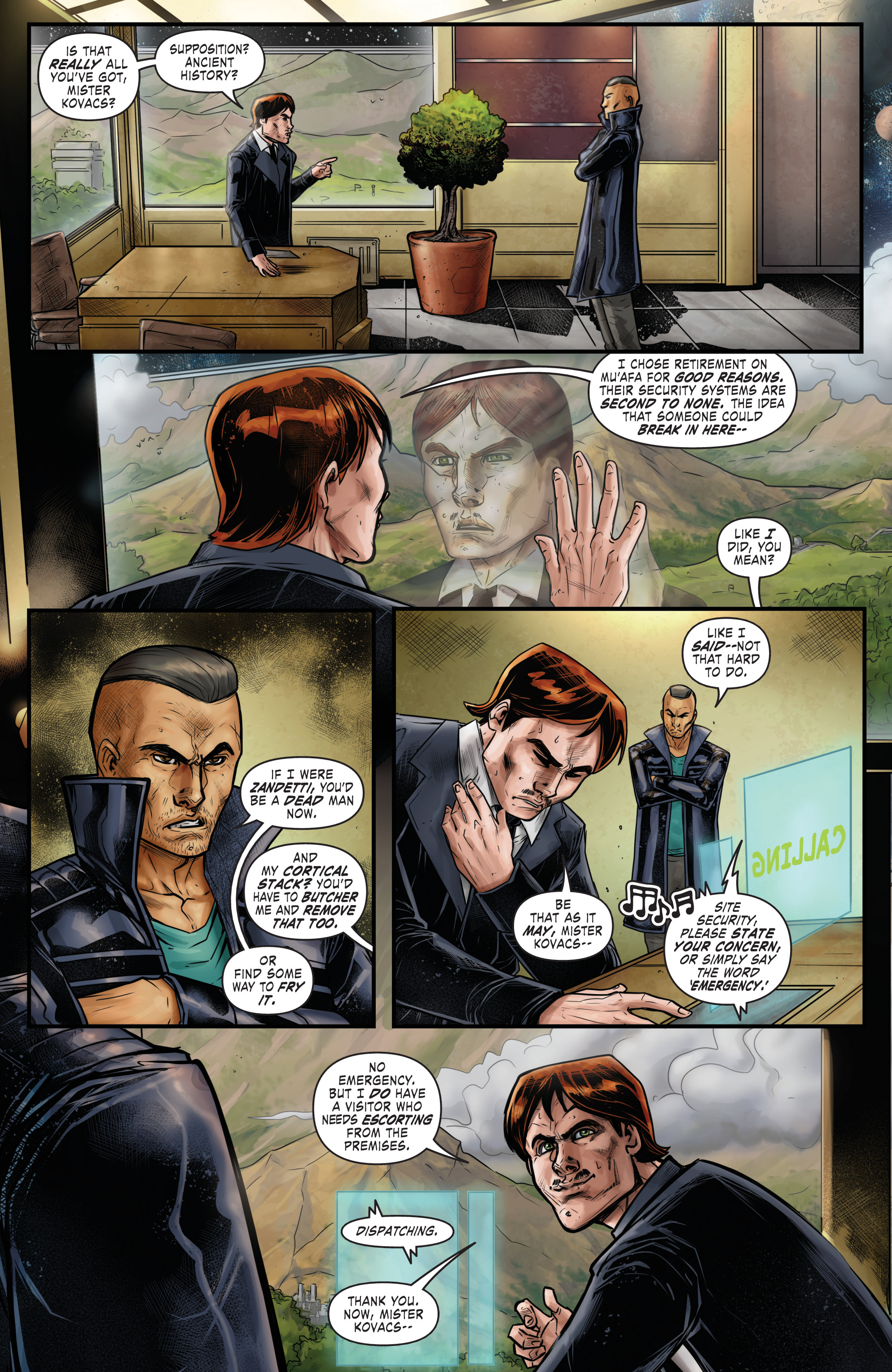 Read online Altered Carbon: Download Blues comic -  Issue # TPB - 88