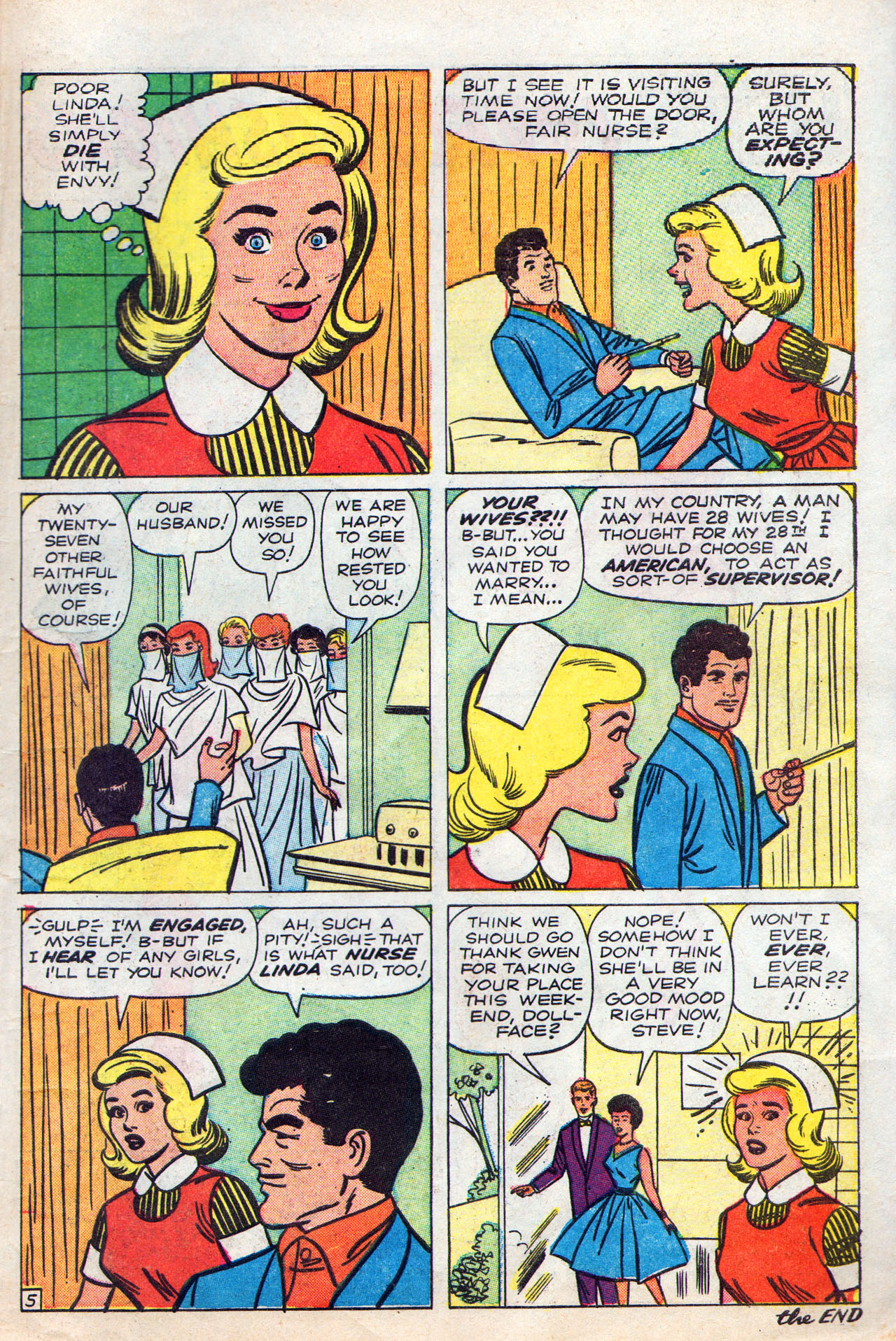 Read online Linda Carter, Student Nurse comic -  Issue #7 - 7