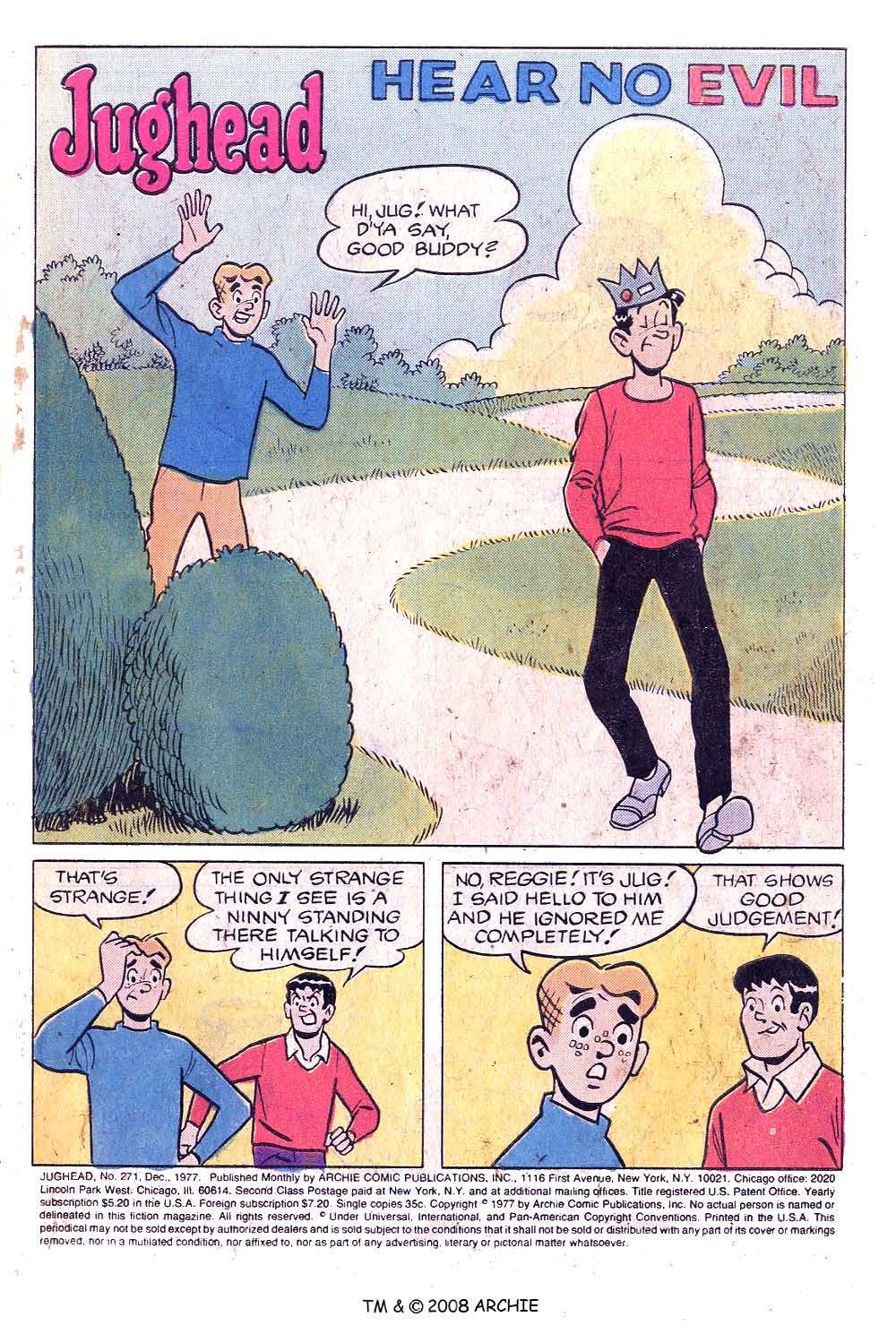 Read online Jughead (1965) comic -  Issue #271 - 3