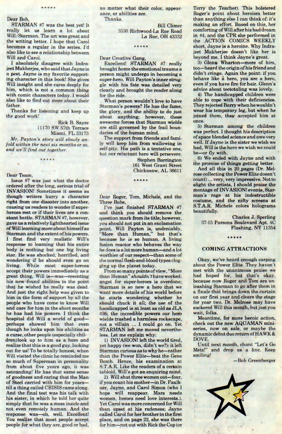 Read online Starman (1988) comic -  Issue #11 - 25