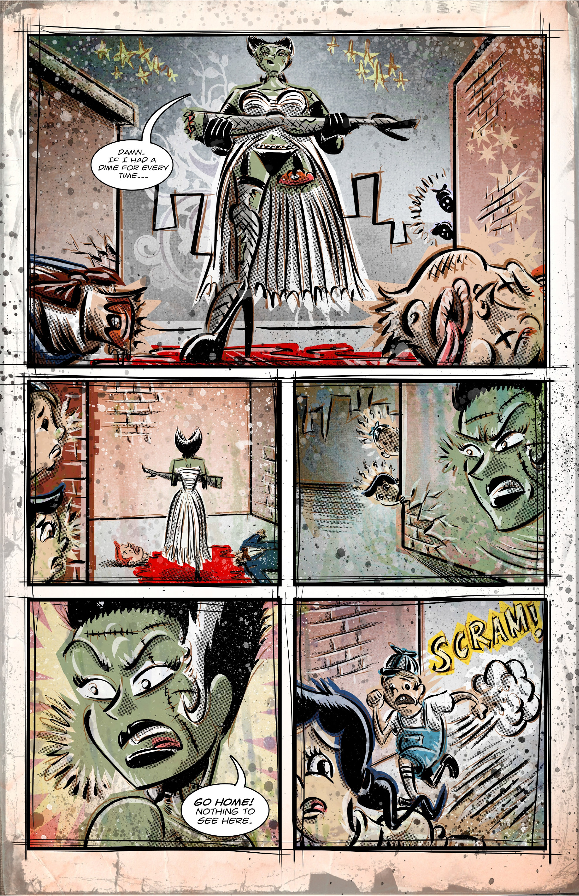 Read online Frankenbabe comic -  Issue #1 - 9