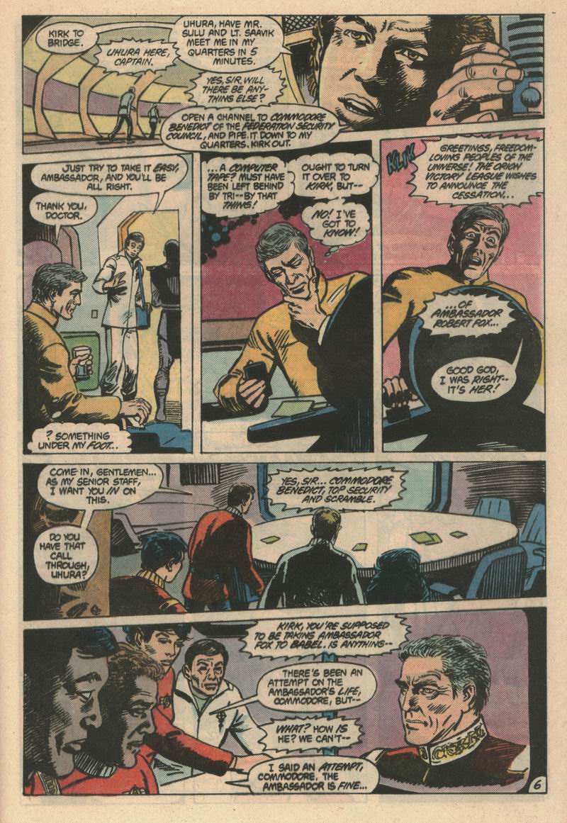 Read online Star Trek (1984) comic -  Issue #6 - 7
