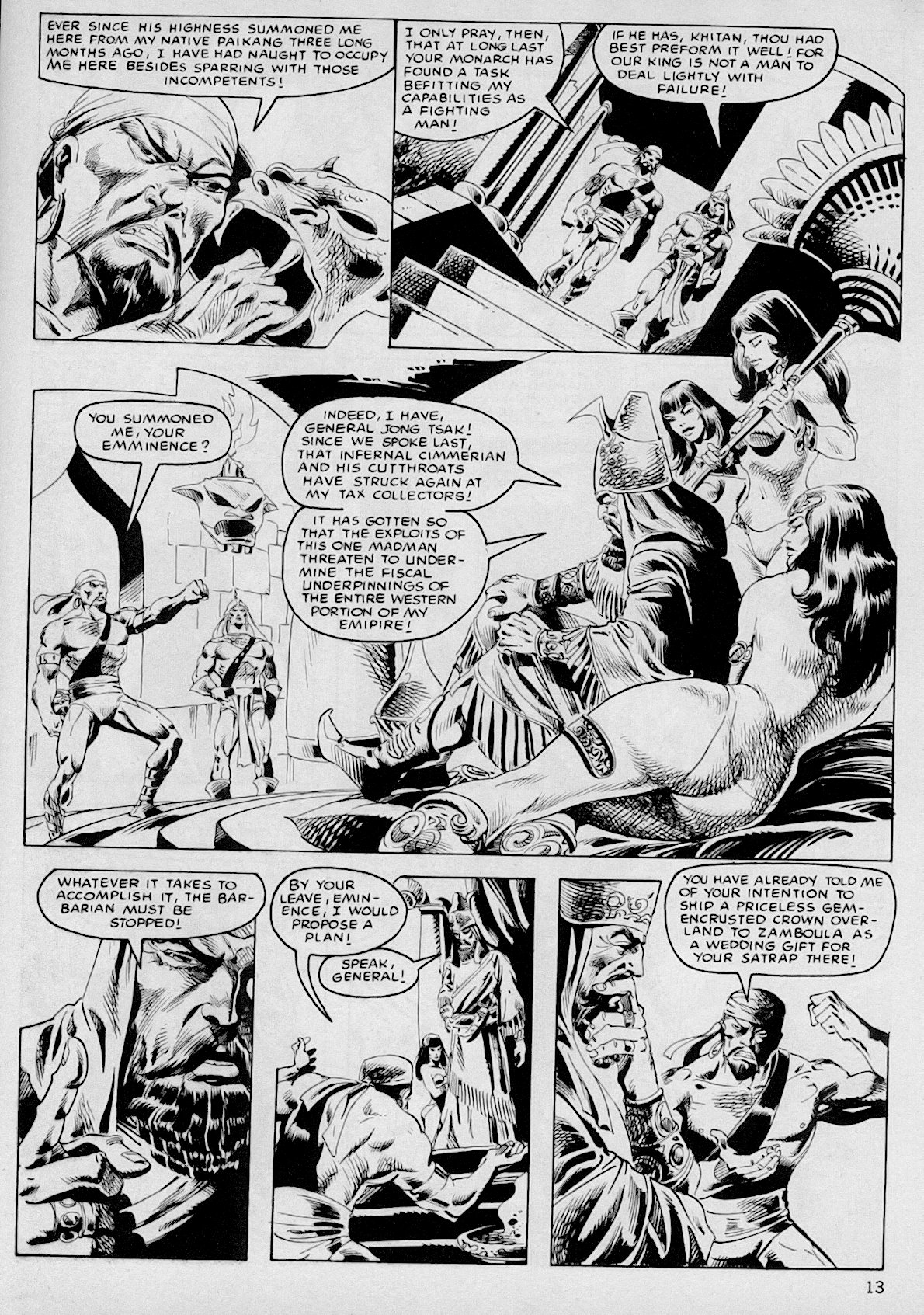 Read online The Savage Sword Of Conan comic -  Issue #103 - 12