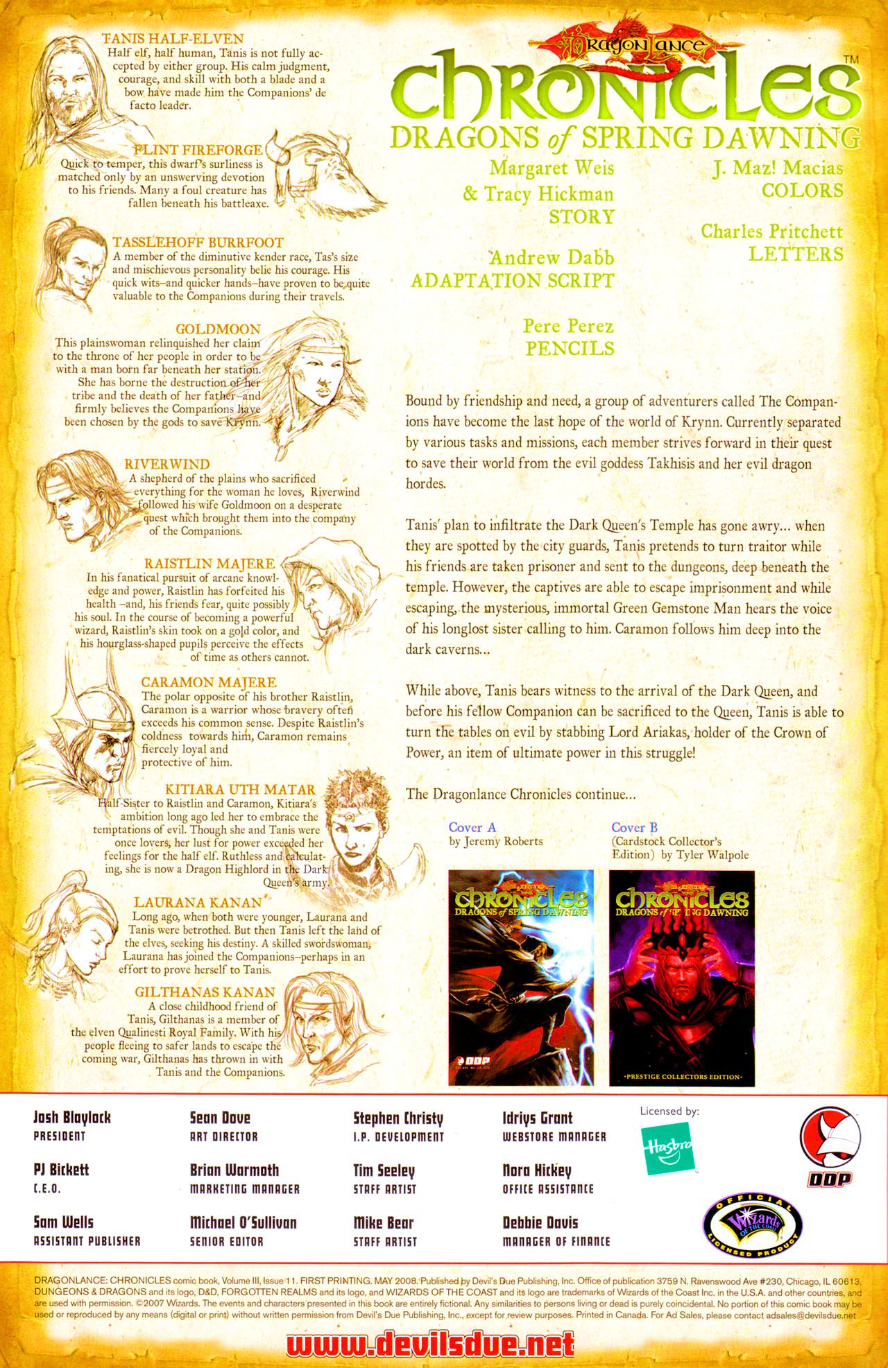 Read online Dragonlance Chronicles (2007) comic -  Issue #11 - 3