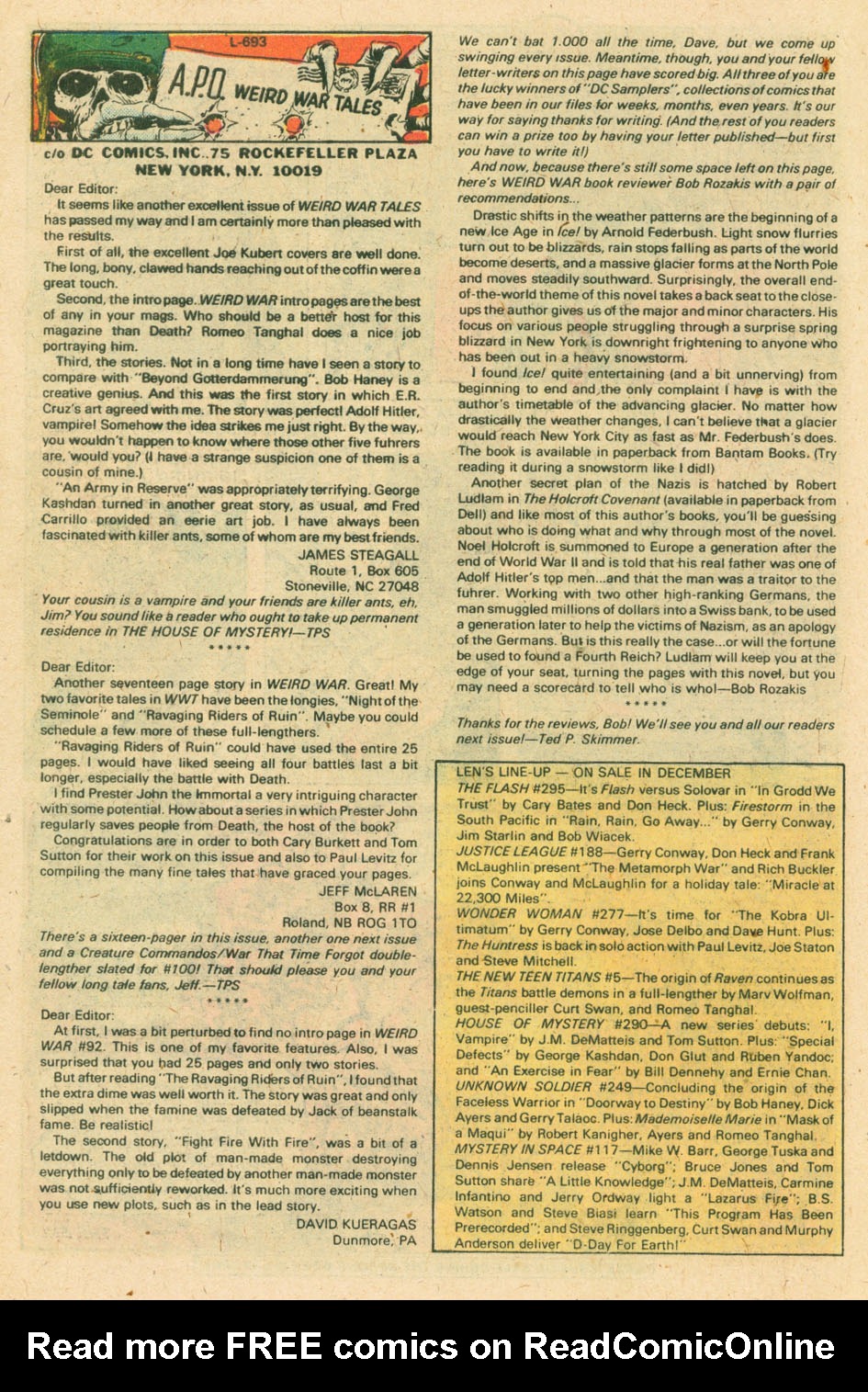 Read online Weird War Tales (1971) comic -  Issue #97 - 34