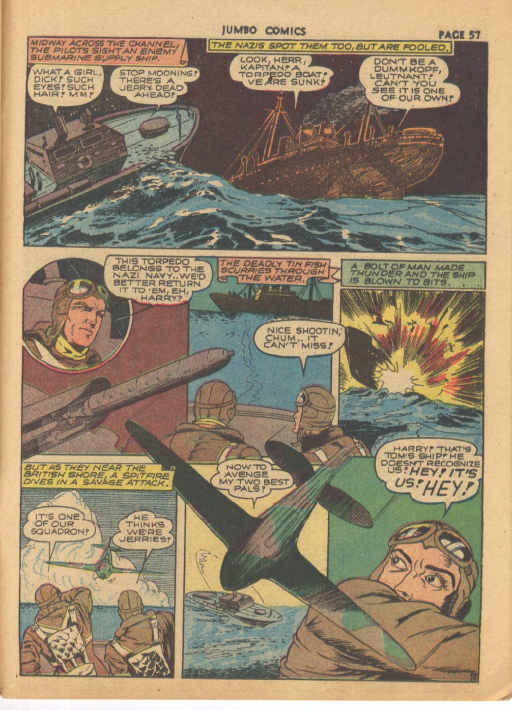 Read online Jumbo Comics comic -  Issue #33 - 59