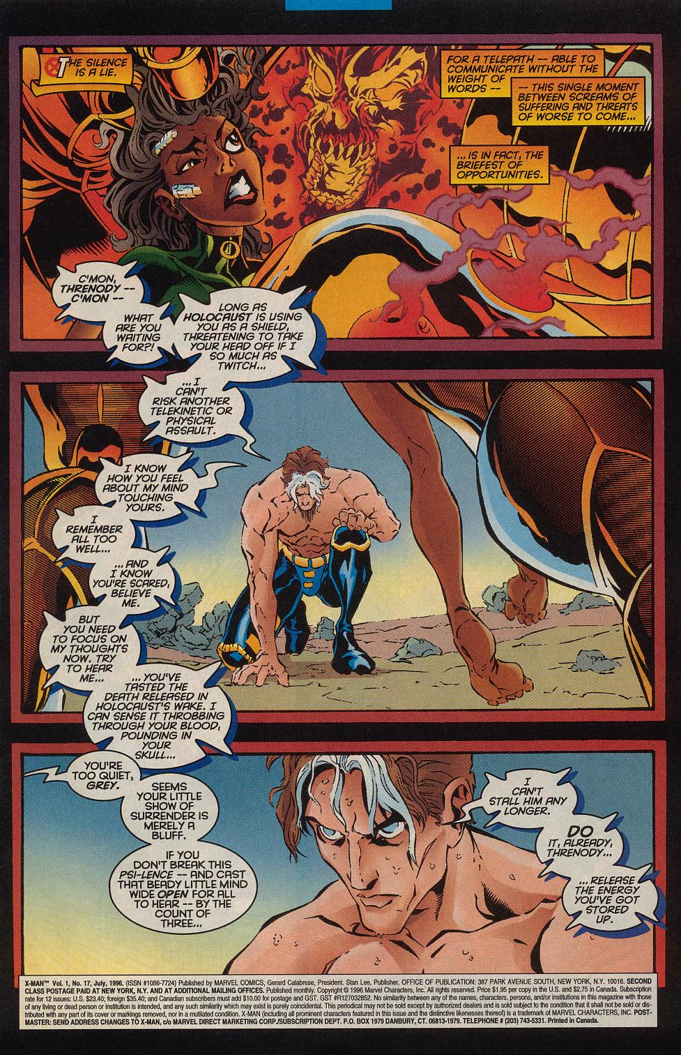 Read online X-Man comic -  Issue #17 - 2