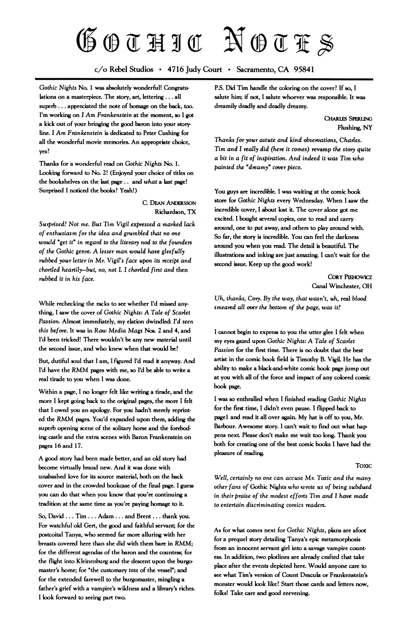Read online Gothic Nights comic -  Issue #2 - 32