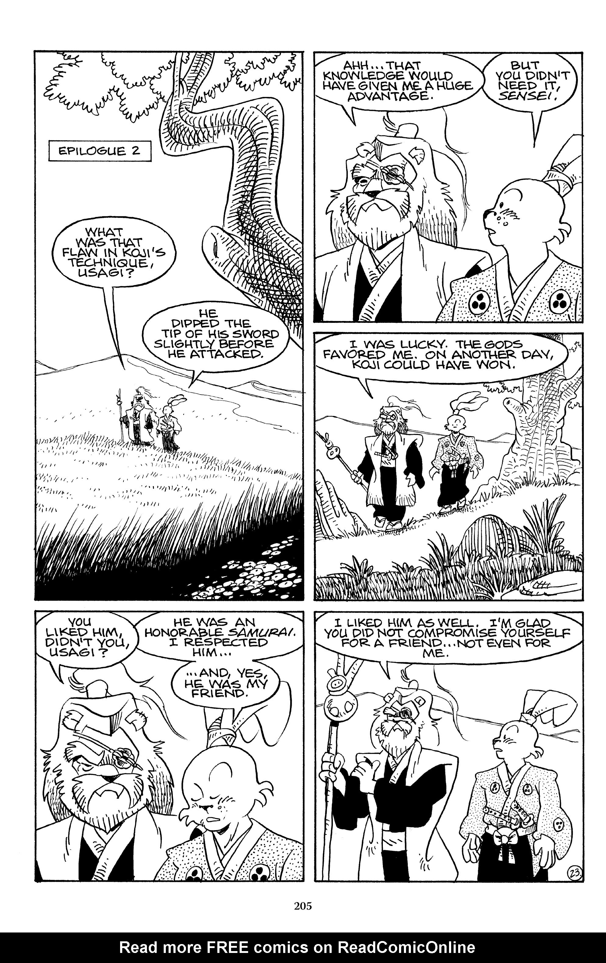 Read online The Usagi Yojimbo Saga comic -  Issue # TPB 4 - 203