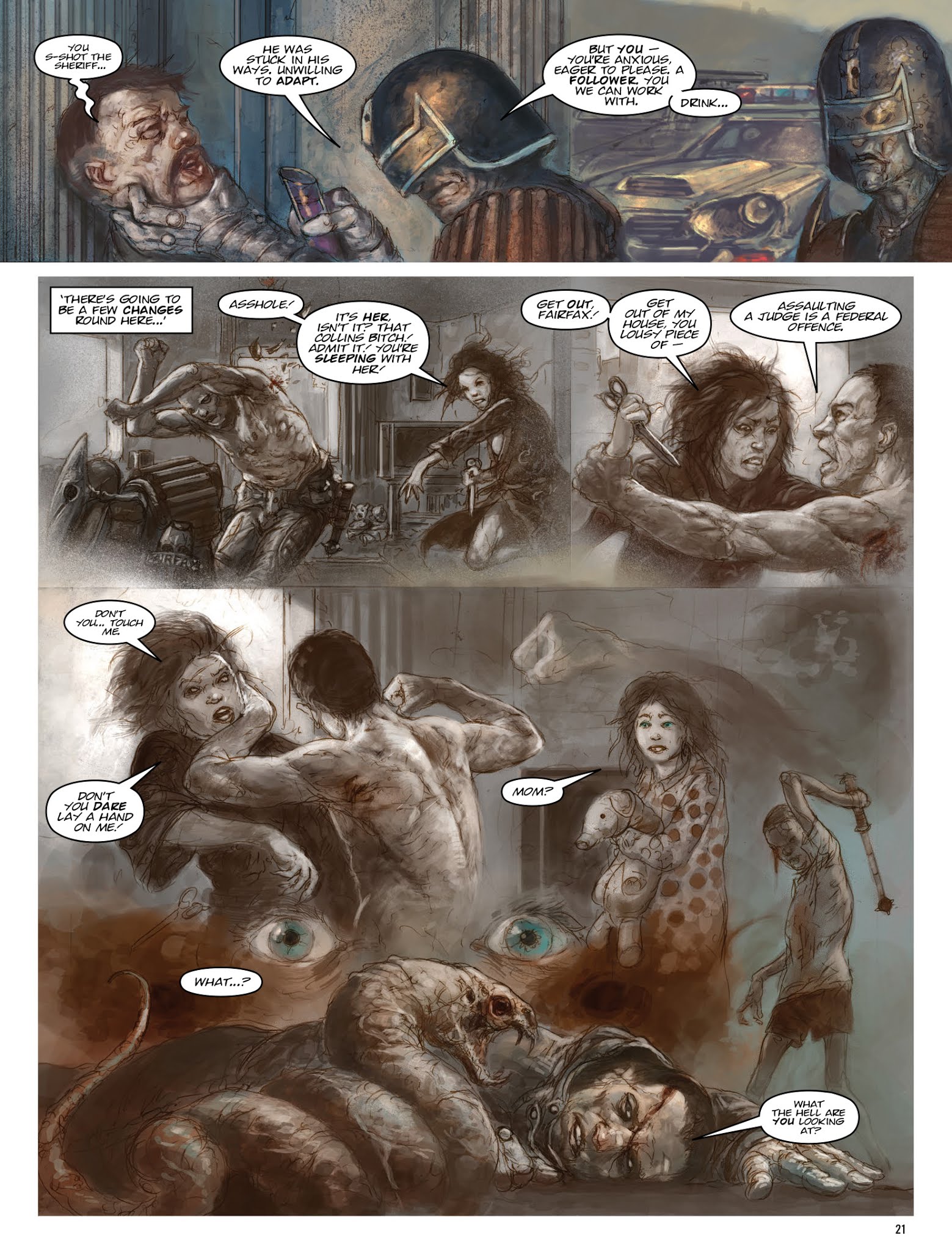 Read online The Dark Judges: The Fall of Deadworld comic -  Issue # TPB - 22