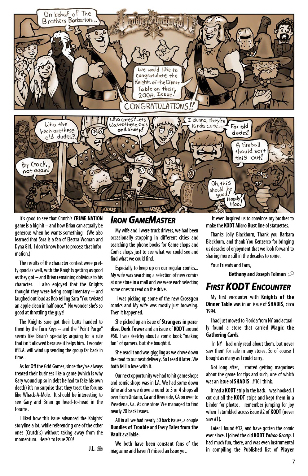 Read online Knights of the Dinner Table comic -  Issue #200 - 9