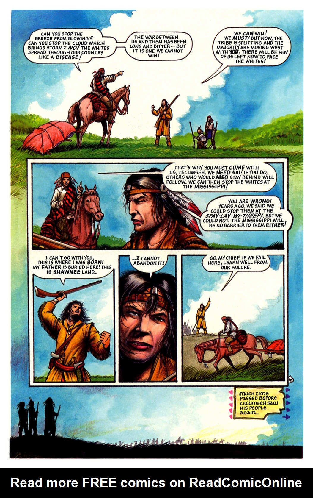 Read online Allen W. Eckert's Tecumseh! comic -  Issue # Full - 16