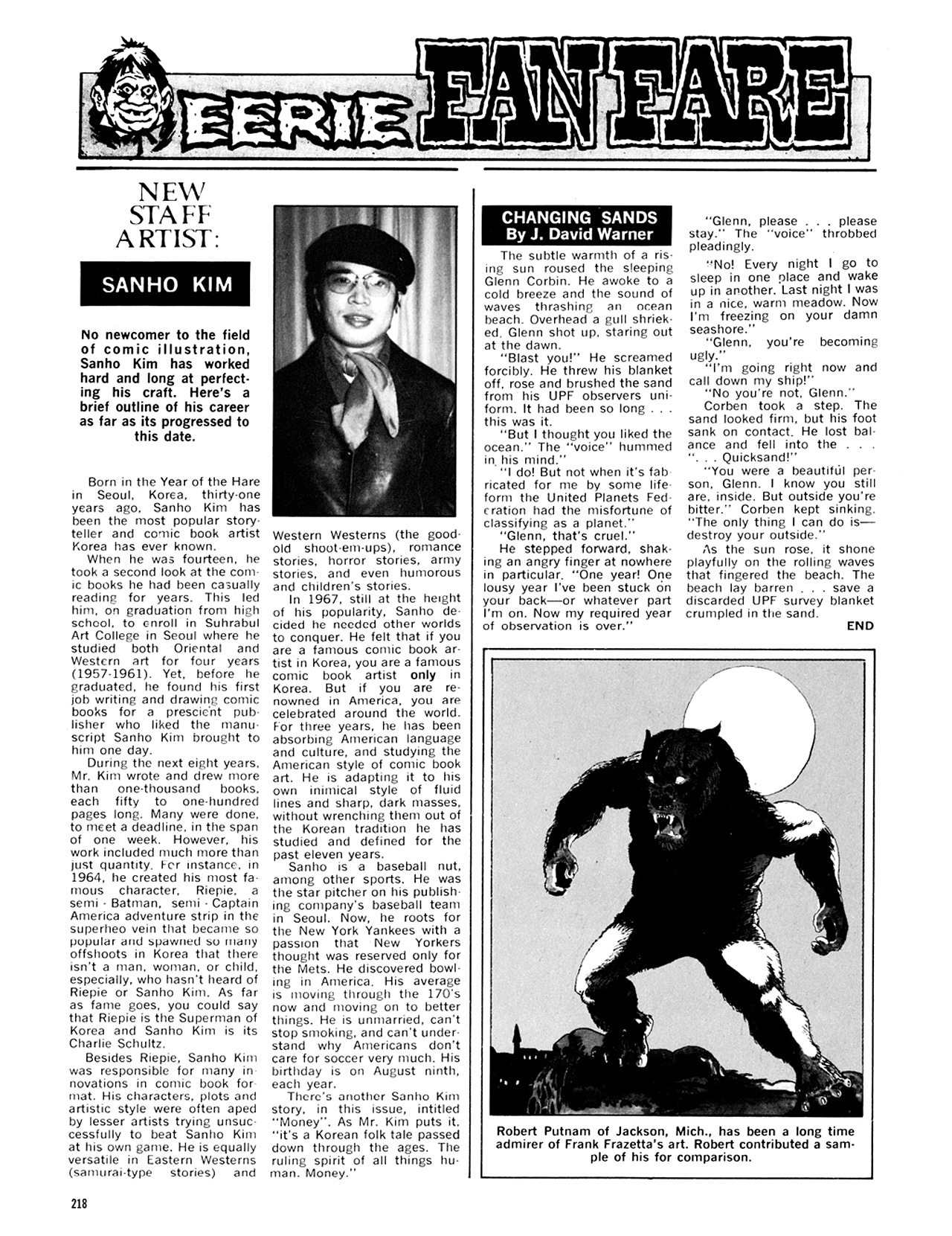 Read online Eerie Archives comic -  Issue # TPB 7 - 219