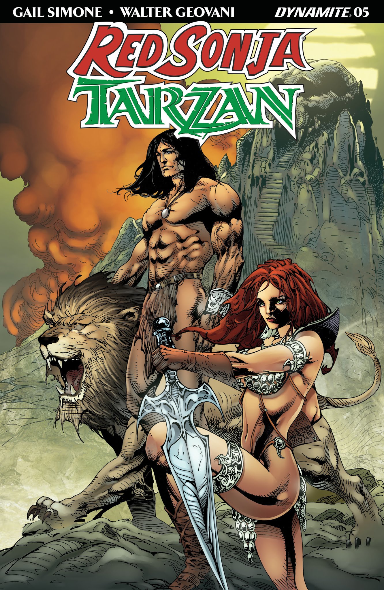 Read online Red Sonja/Tarzan comic -  Issue #5 - 4