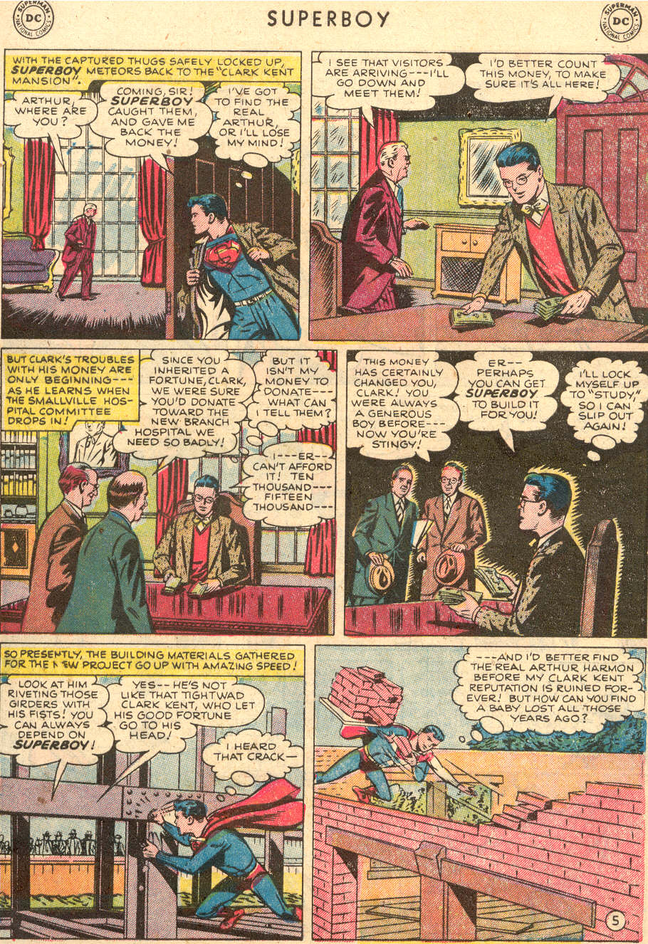 Read online Superboy (1949) comic -  Issue #23 - 6
