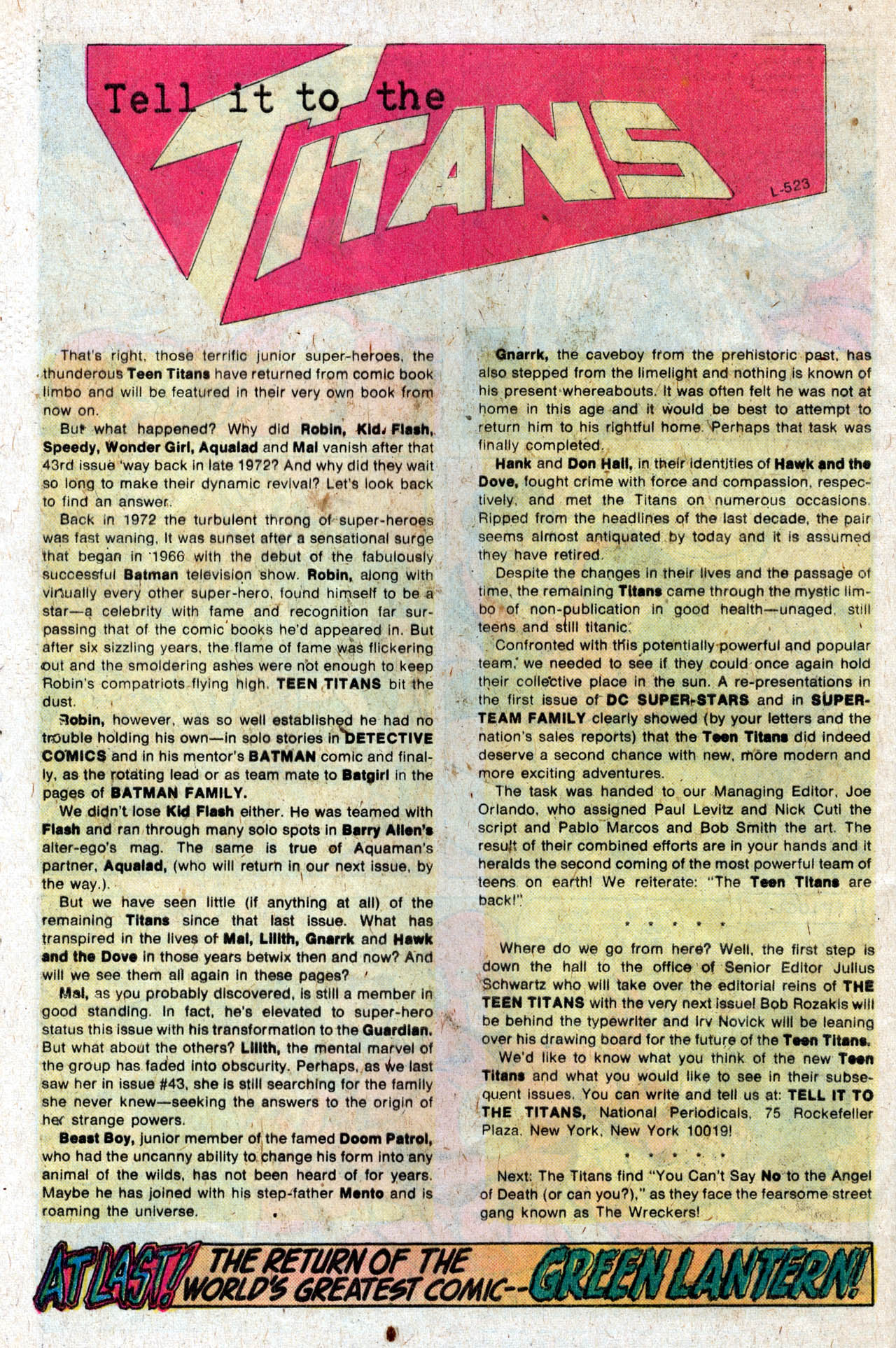 Read online Teen Titans (1966) comic -  Issue #44 - 31