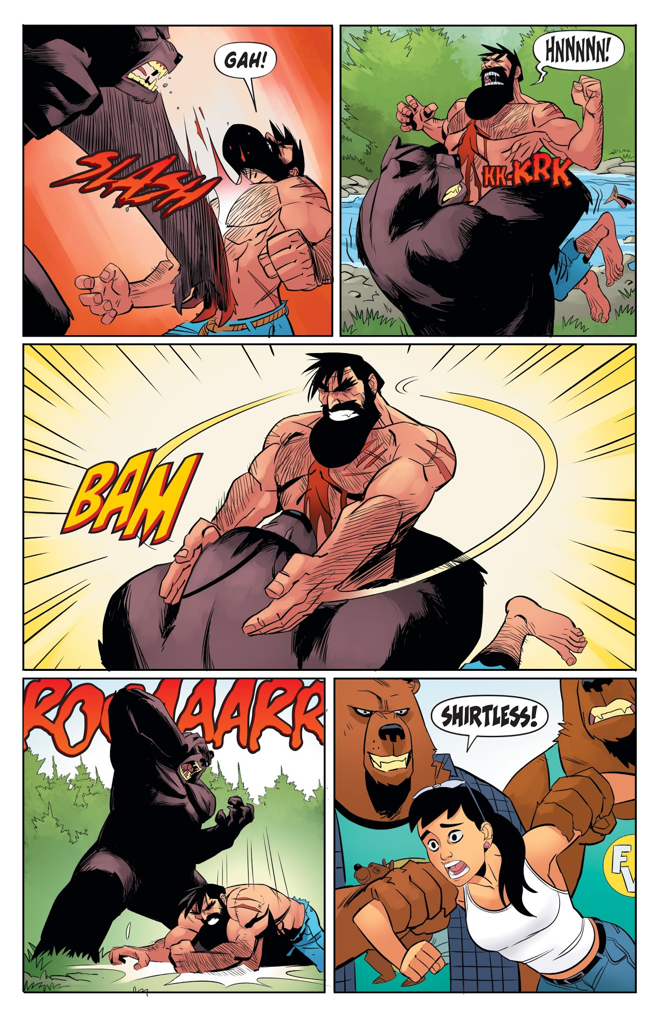 Read online Shirtless Bear-Fighter! comic -  Issue #3 - 22