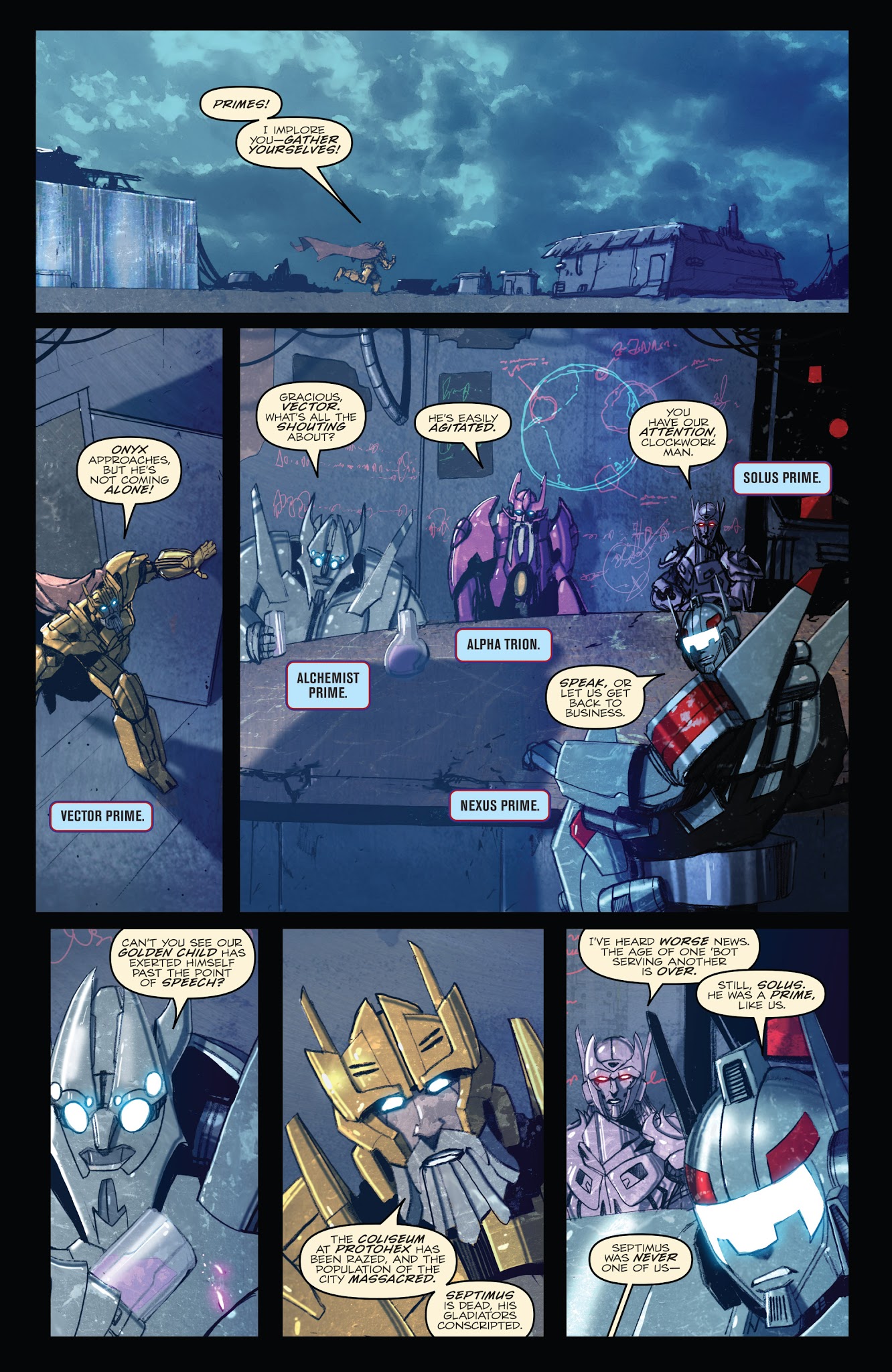 Read online Optimus Prime comic -  Issue #10 - 12