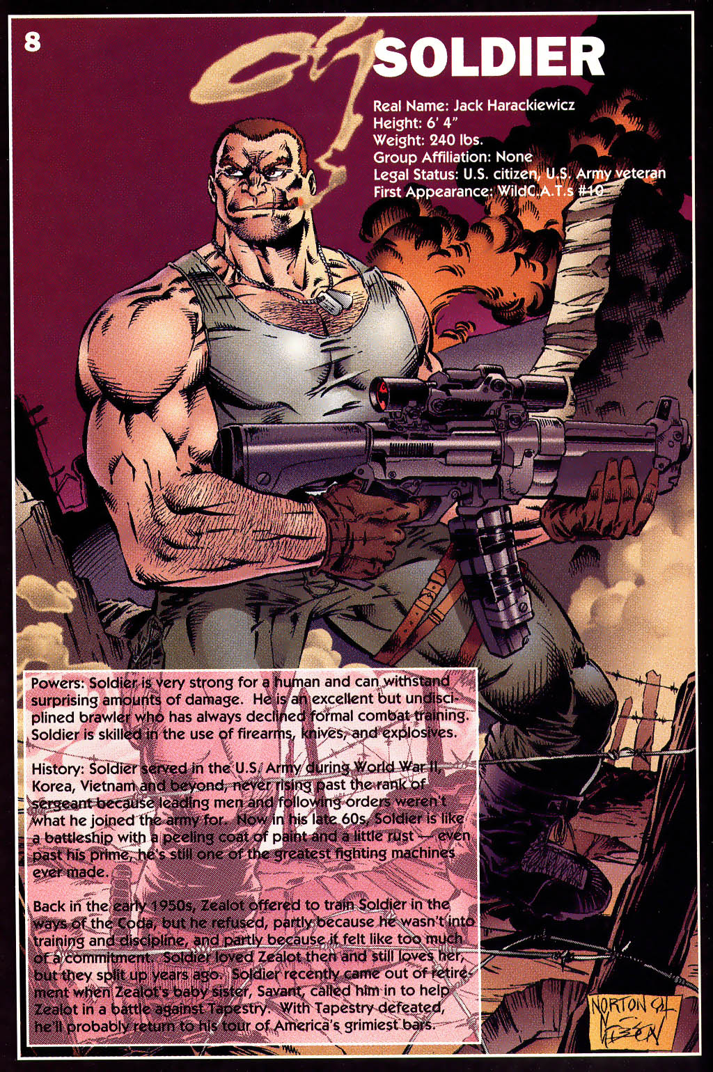 Read online WildC.A.T.s Sourcebook comic -  Issue #2 - 8