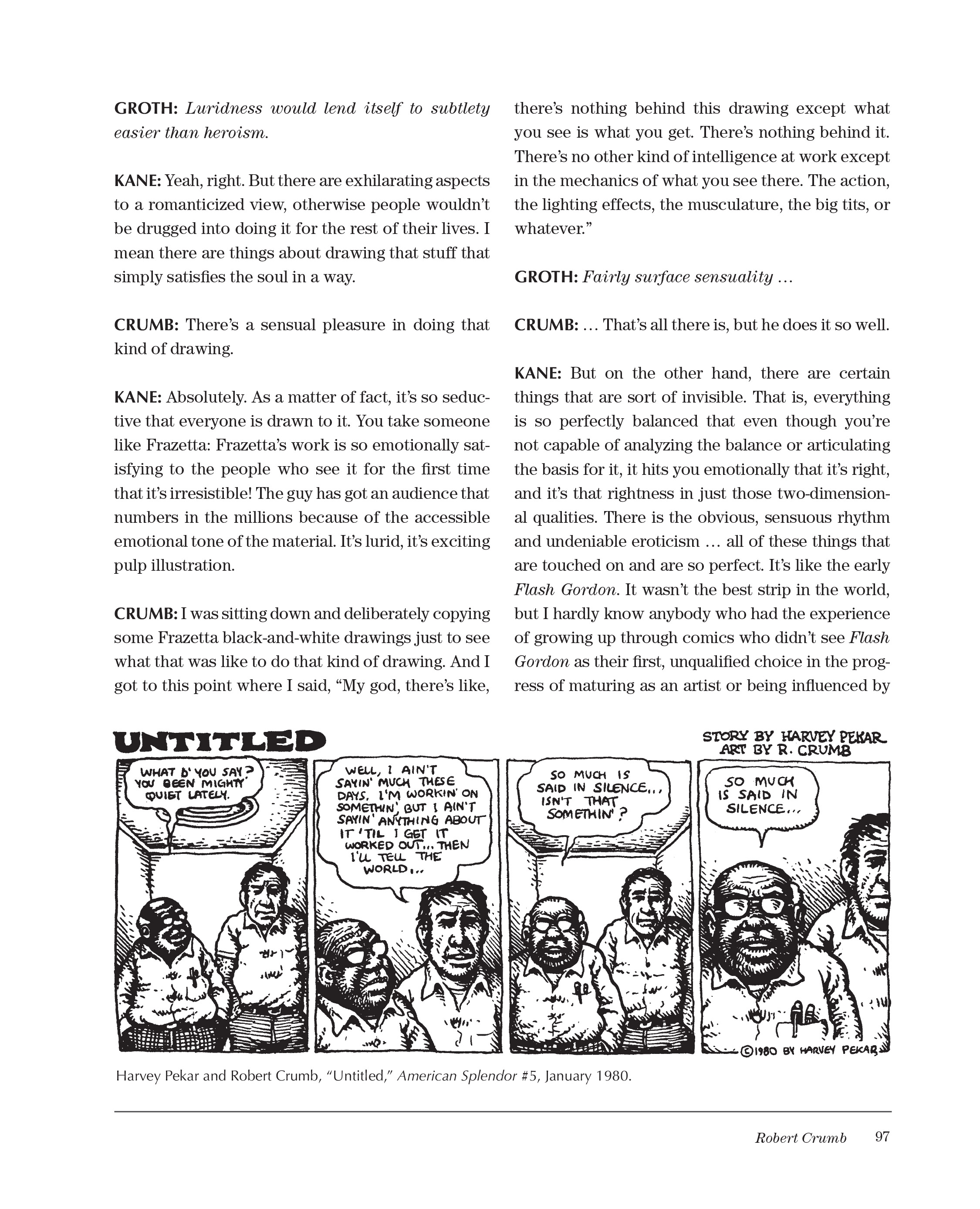 Read online Sparring With Gil Kane: Colloquies On Comic Art and Aesthetics comic -  Issue # TPB (Part 1) - 97
