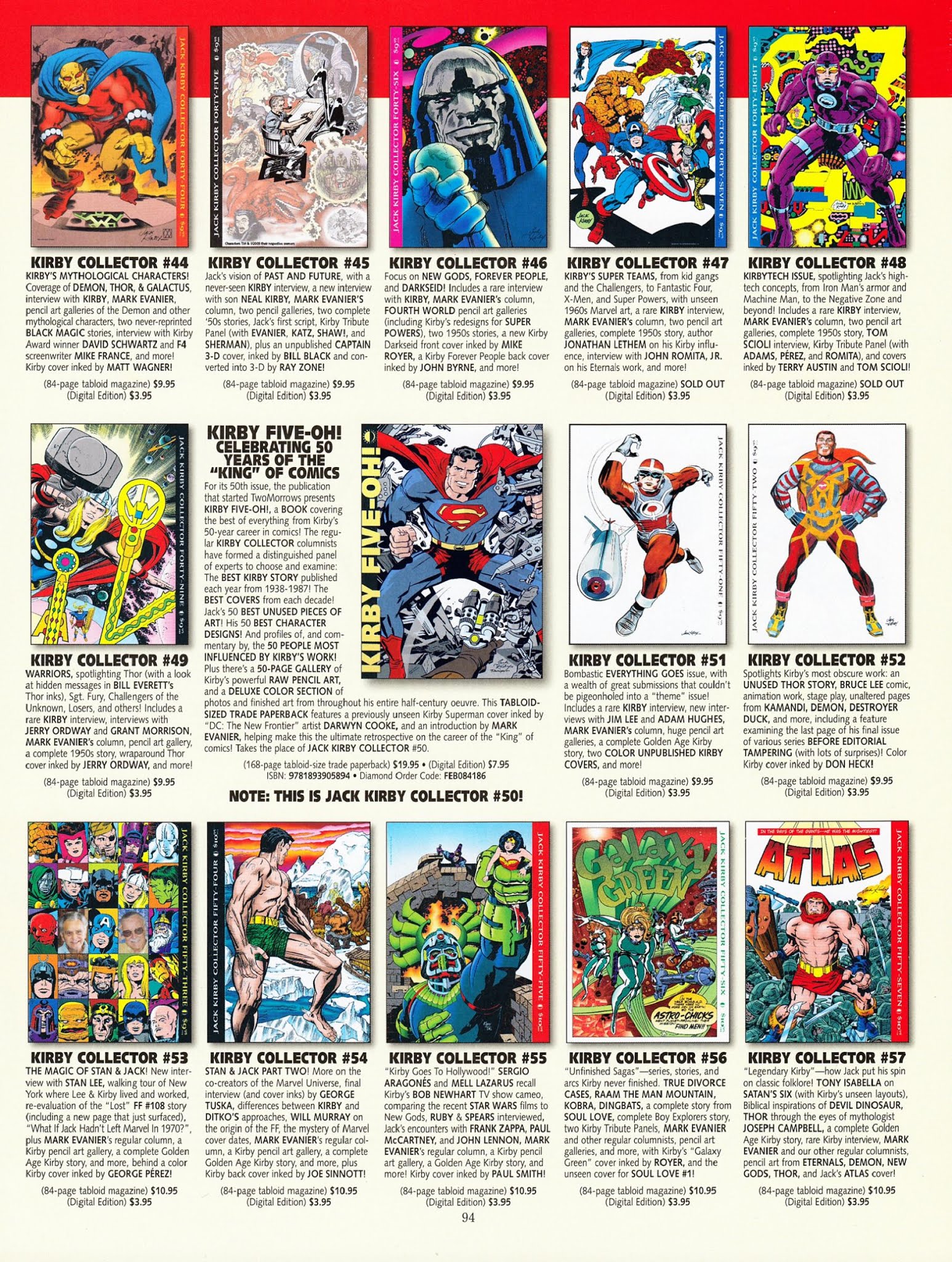 Read online The Jack Kirby Collector comic -  Issue #61 - 93