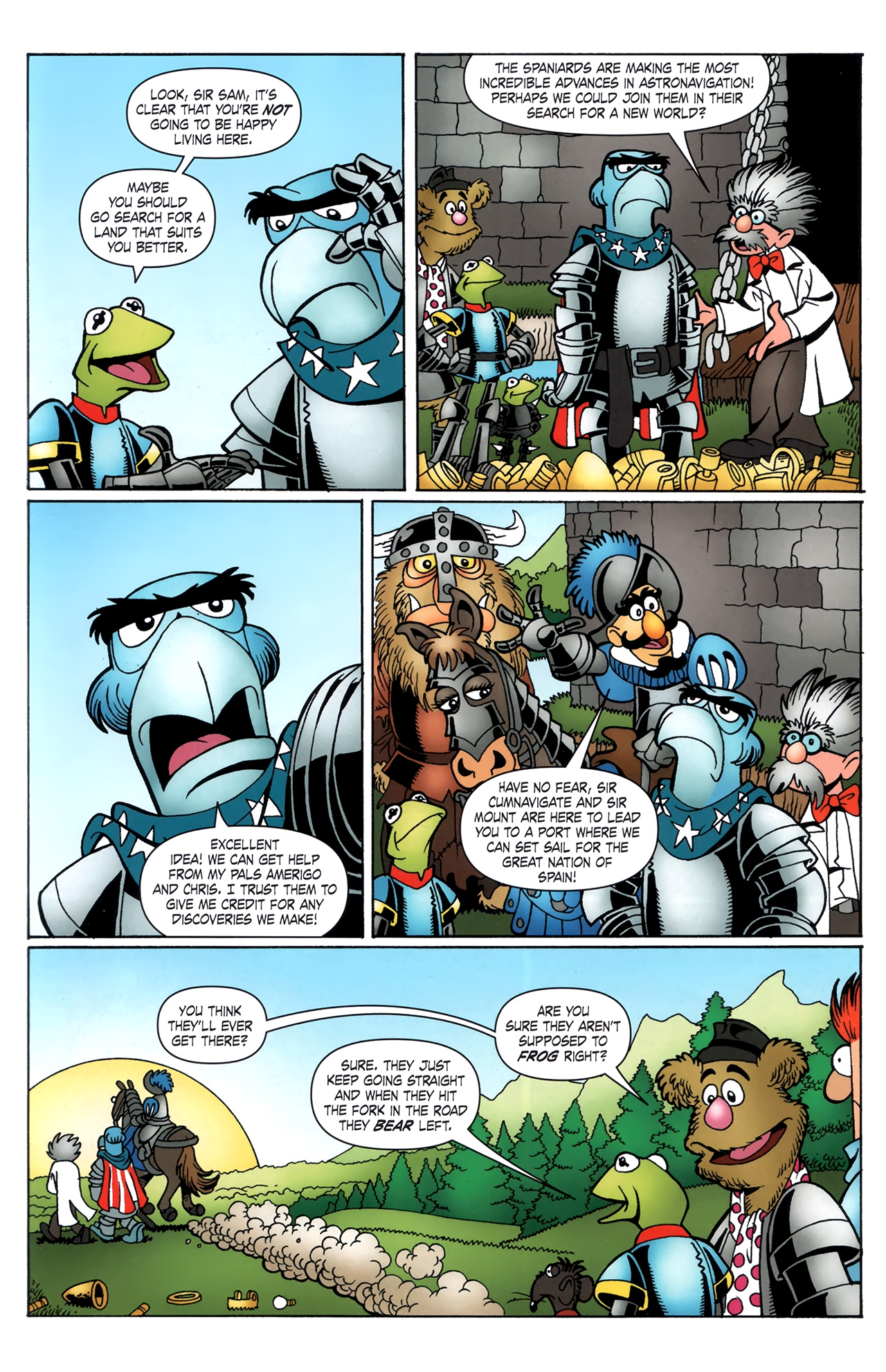 Read online Muppet King Arthur comic -  Issue #4 - 22