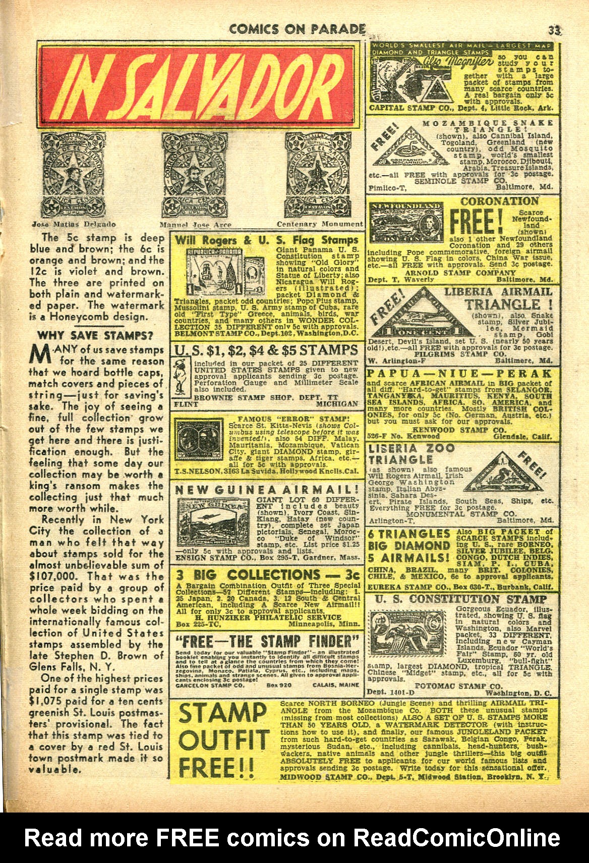 Read online Comics on Parade comic -  Issue #23 - 35