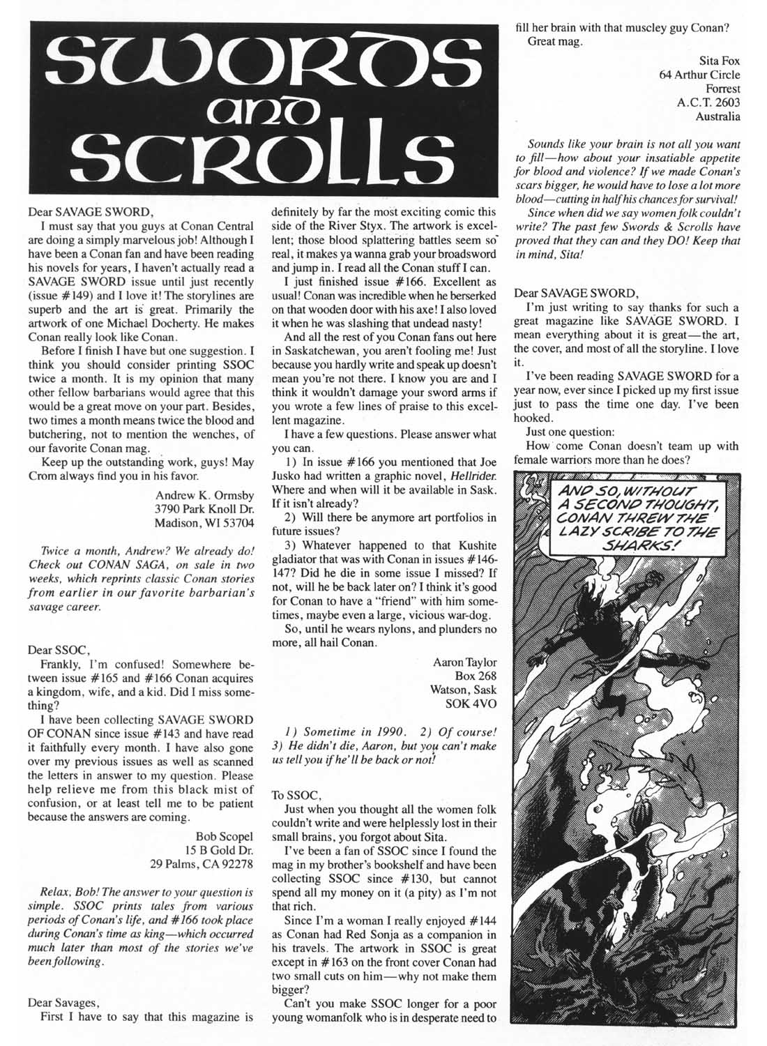 Read online The Savage Sword Of Conan comic -  Issue #170 - 4