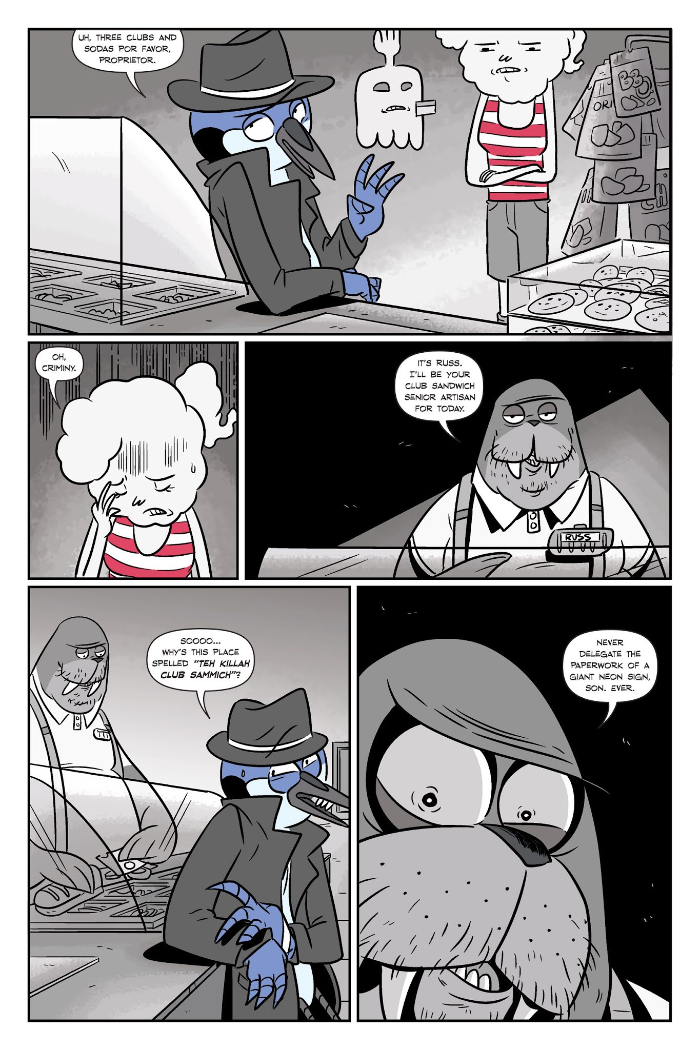 Read online Regular Show: Noir Means Noir, Buddy comic -  Issue # TPB (Part 1) - 60